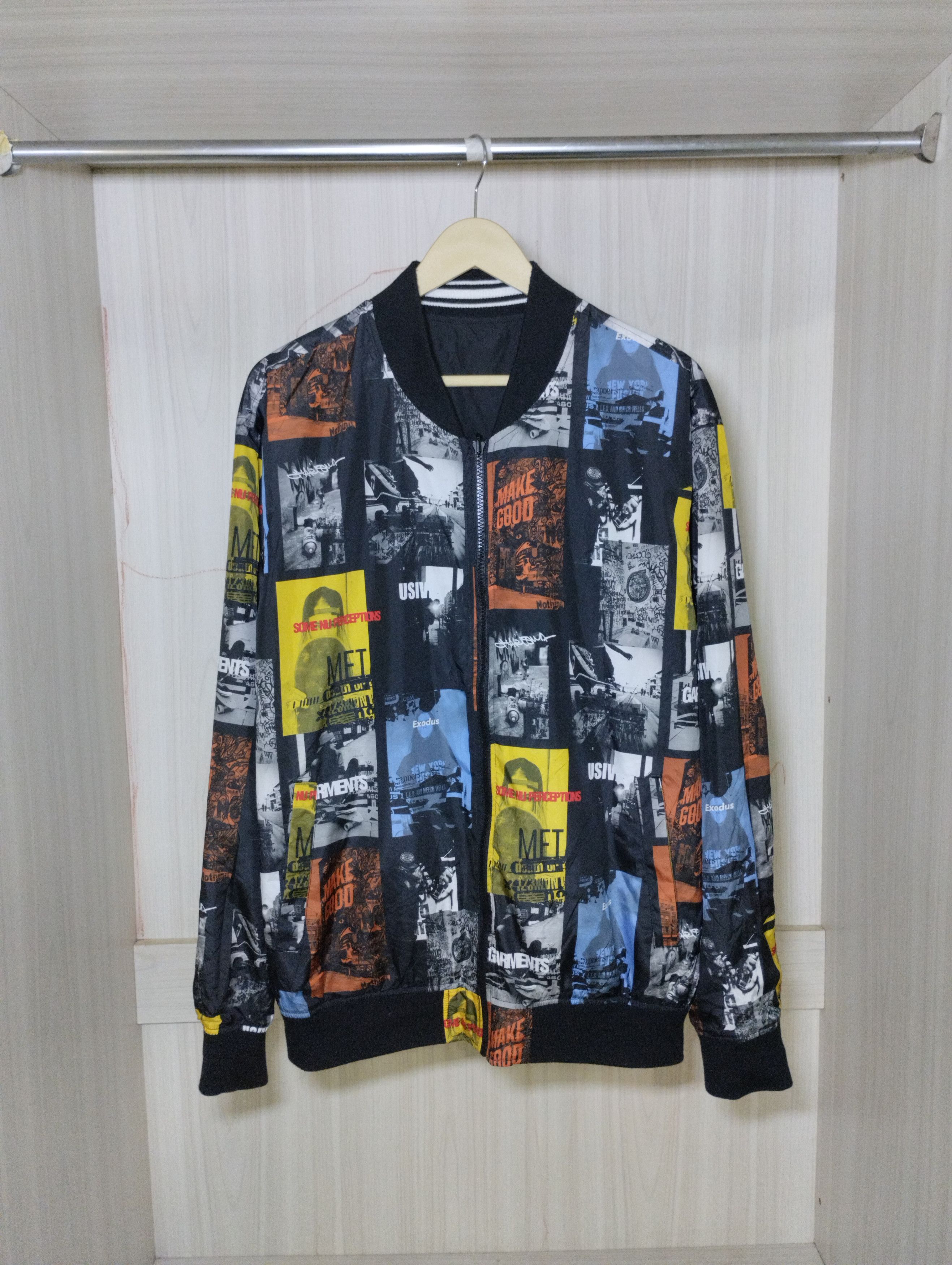 Japanese Brand Thunder storm reversible bomber jacket Size US XL / EU 56 / 4 - 1 Thumbnail
