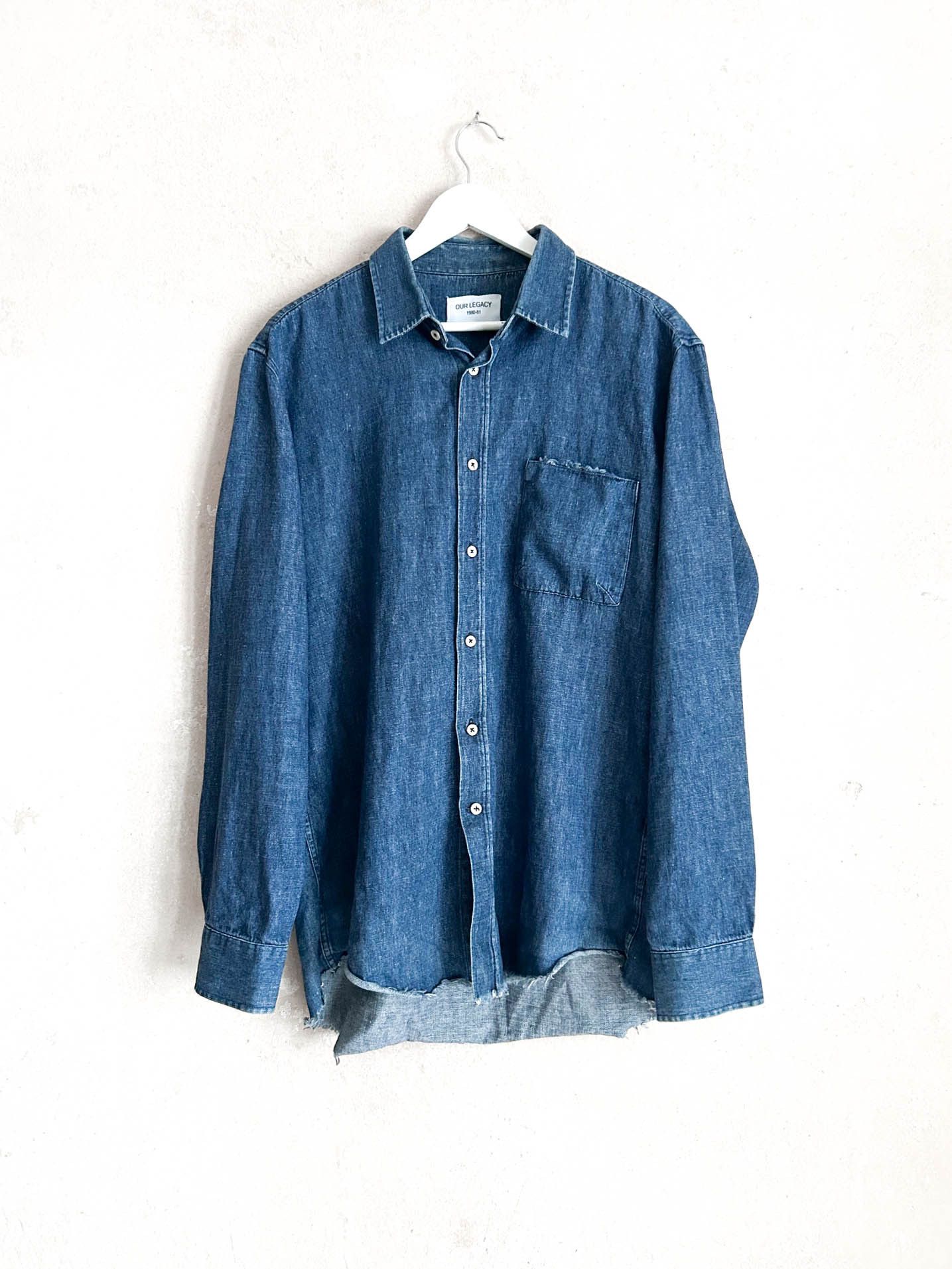Our Legacy Indigo Denim Shirt Size US M / EU 48-50 / 2 - 1 Thumbnail