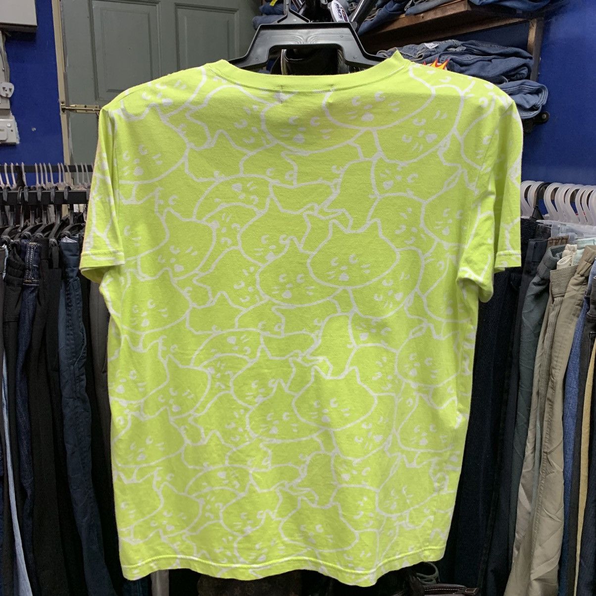 Issey Miyake × Ne-Net × Vintage Ne-net Japan Cat Face All Over Print Tee Size 3 (Fits M) Size US M / EU 48-50 / 2 - 2 Thumbnail