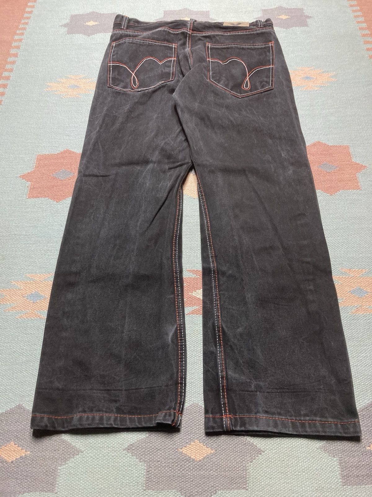 JNCO × Vintage y2k baggy jeans wide leg skater grunge cyber mall goth 35x33 Size US 35 - 2 Thumbnail