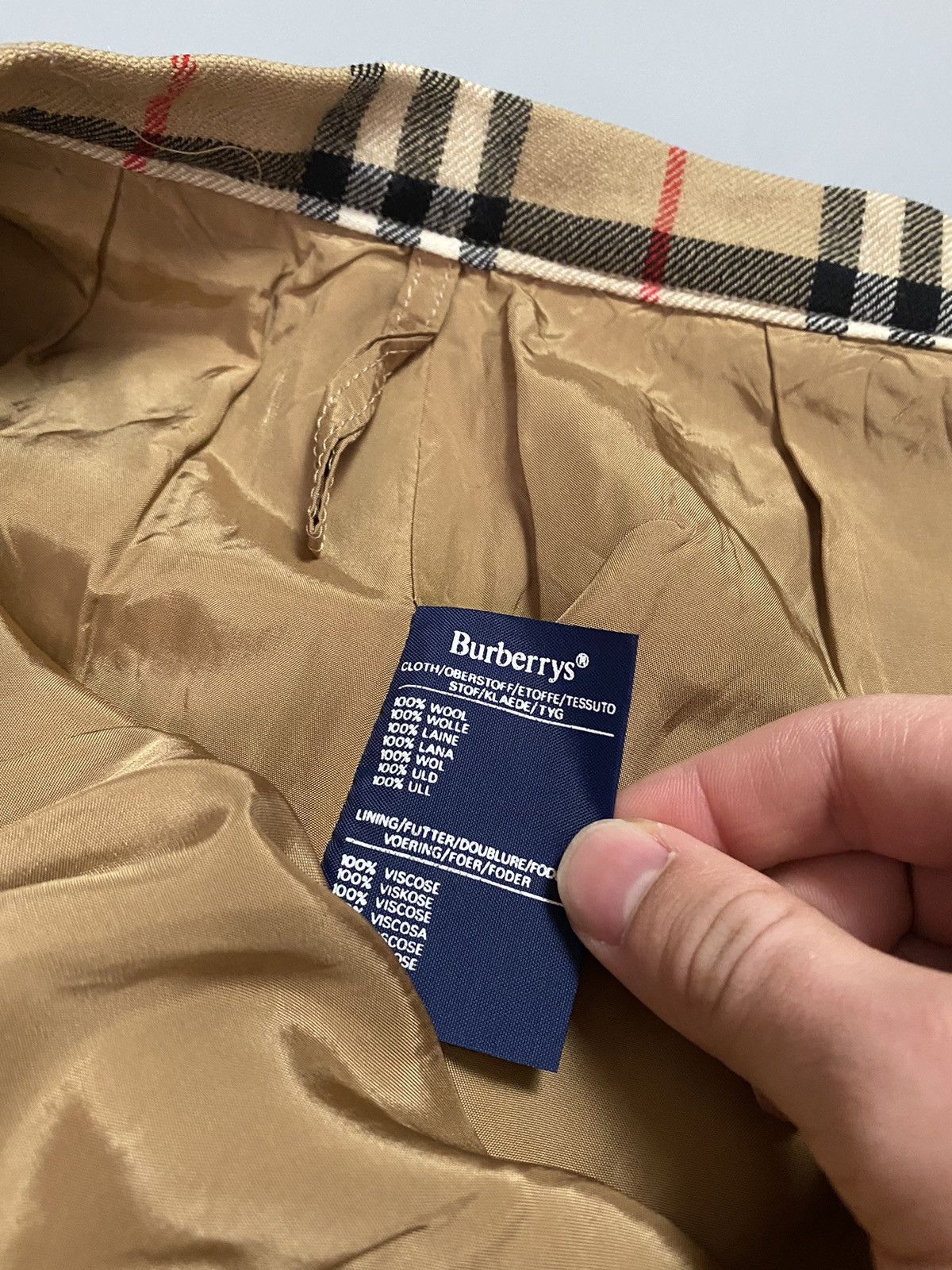 Burberry Burberry vintage wool nova check maxi flared dress Size 30" / US 8 / IT 44 - 7 Thumbnail