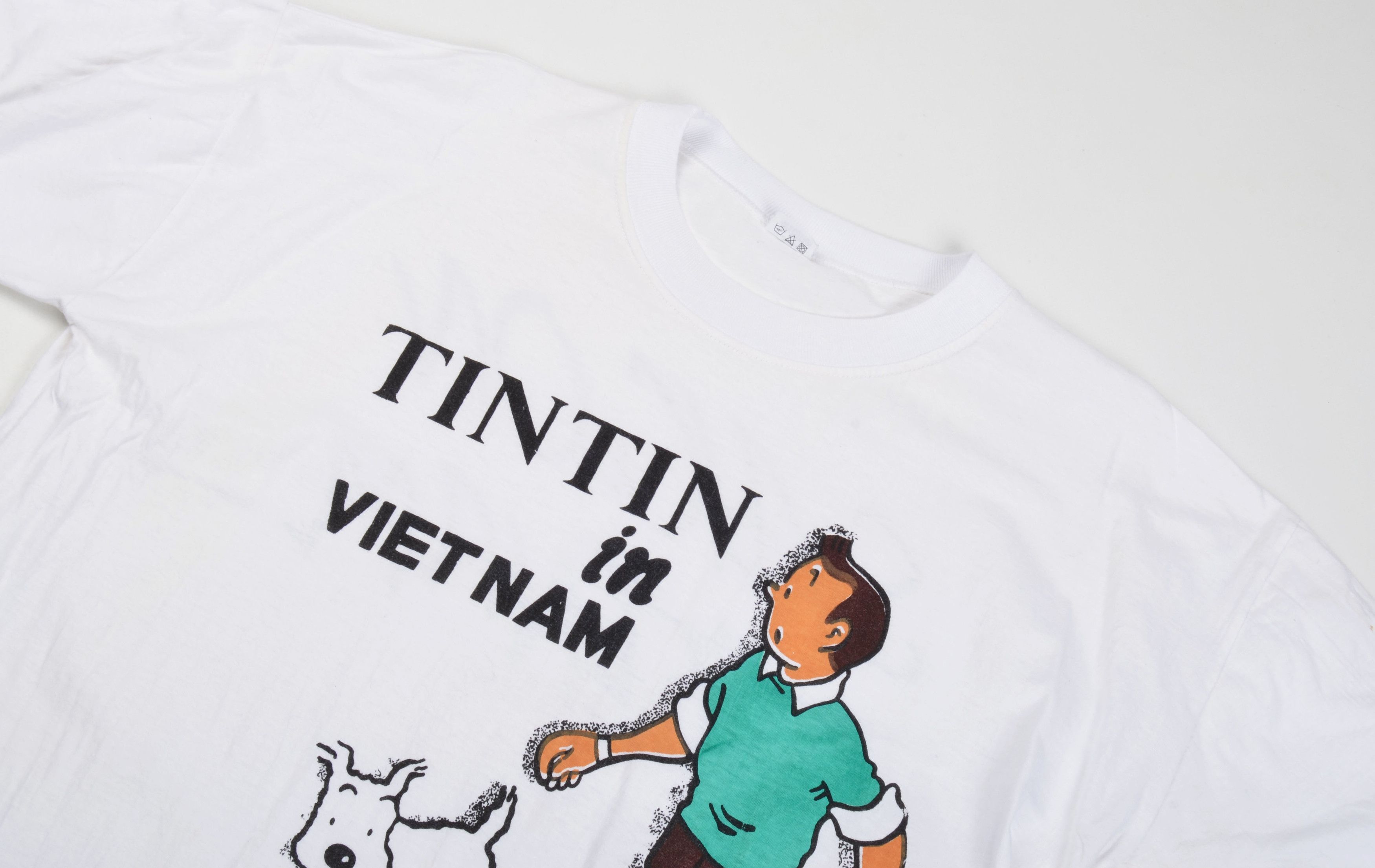 Vintage Vintage Tin Tin in Vietnam 80's Cartoon T-shirt Size US XXL / EU 58 / 5 - 3 Thumbnail