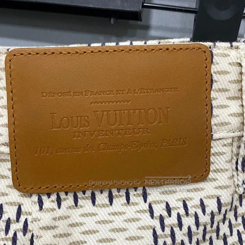 Louis Vuitton Checkerboard Leather Skirt.