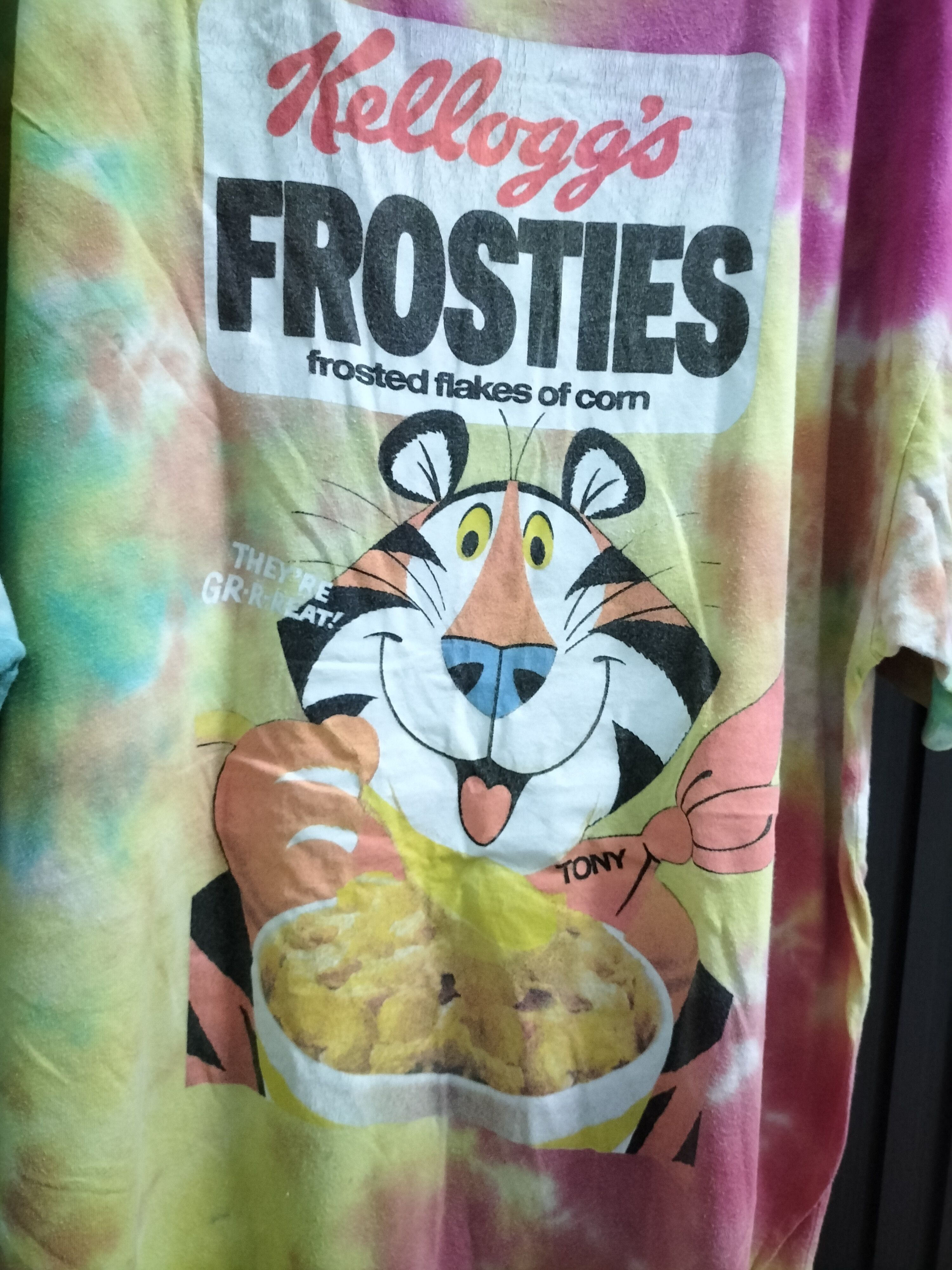 Cartoon Network Kellogg's Frosties Tye Dye T shirt food commercial big size Size US XXL / EU 58 / 5 - 2 Thumbnail
