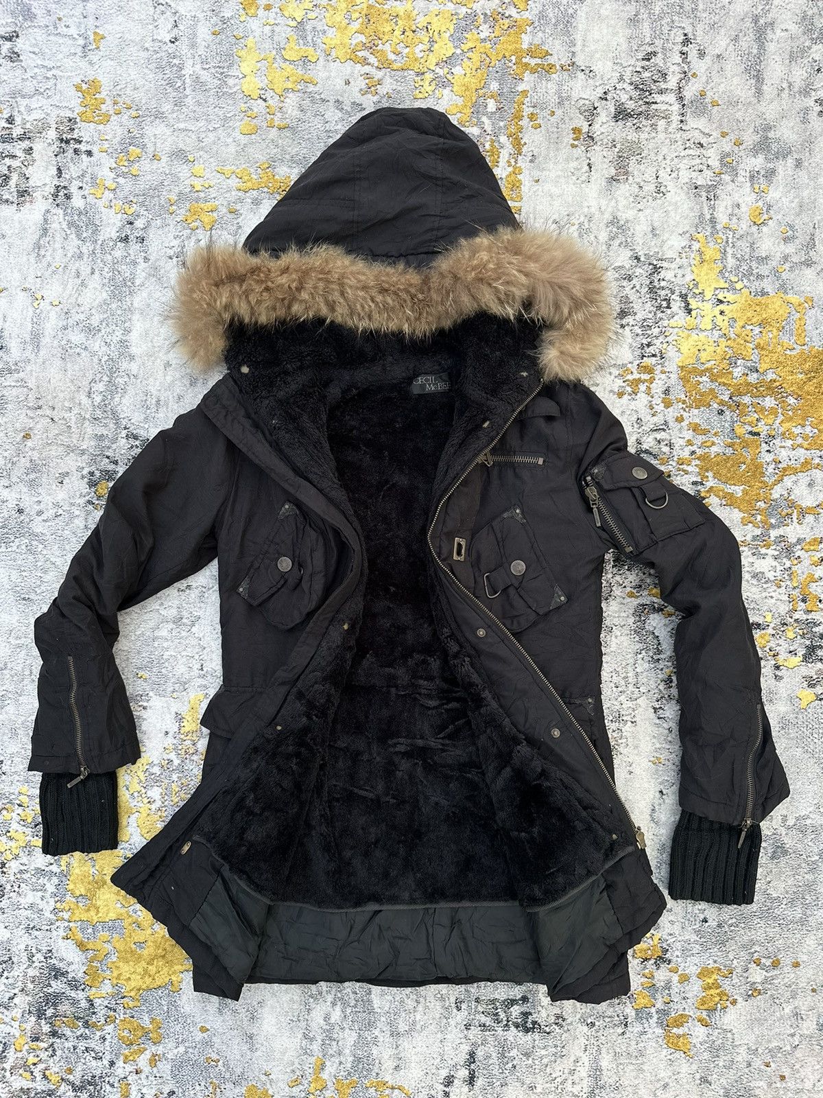 14th Addiction FAUX FUR BONDAGE JACKET Playboi Carti Style Archive LGB Size US M / EU 48-50 / 2 - 8 Thumbnail