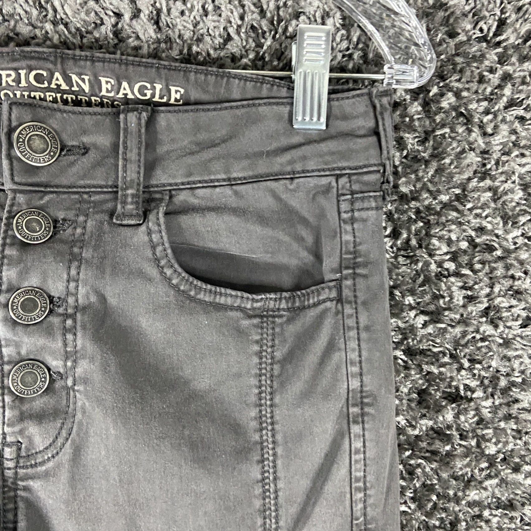 American Eagle Outfitters VINTAGE American Eagle Outfitters Women’s Jegging Gray Size 4 High-Rise Stretch Pants Size 27" / US 4 / IT 40 - 4 Thumbnail