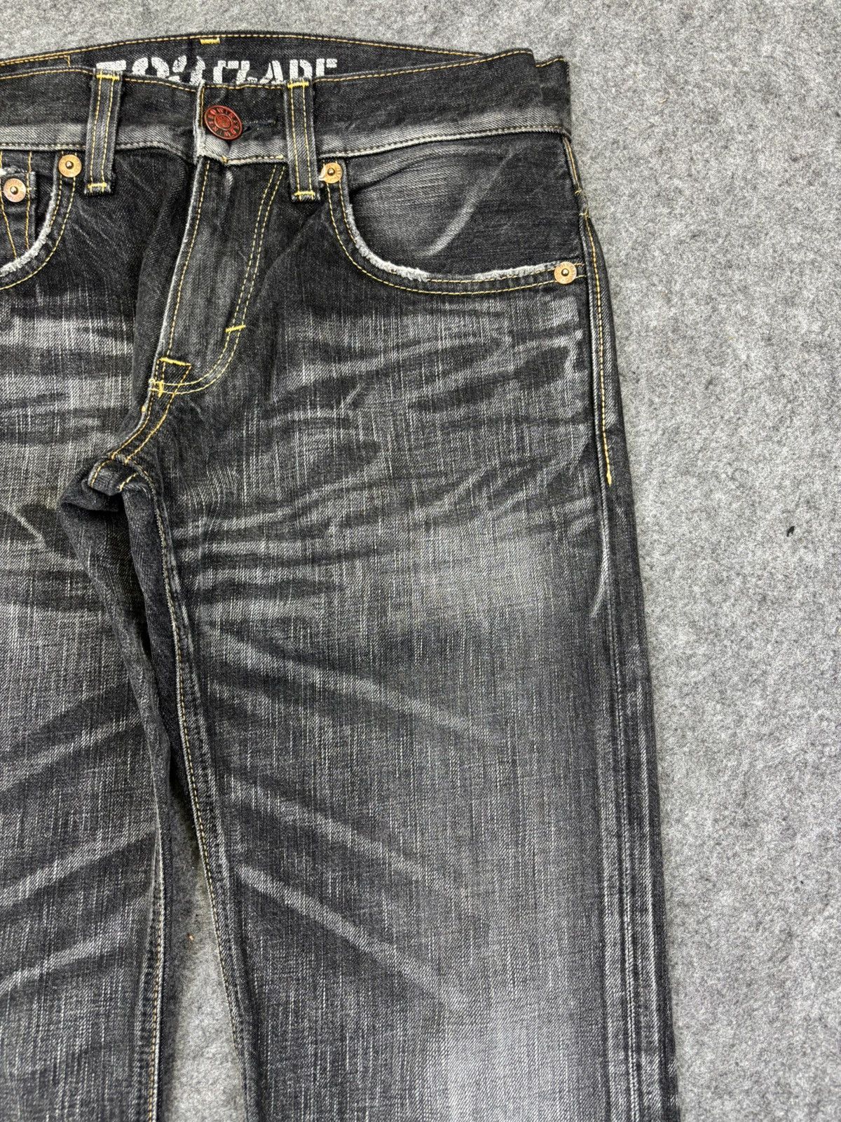 Edwin 💥Flare💥Archival Edwin 503 Chaos Fades Black Denim K15 Size US 31 - 3 Thumbnail