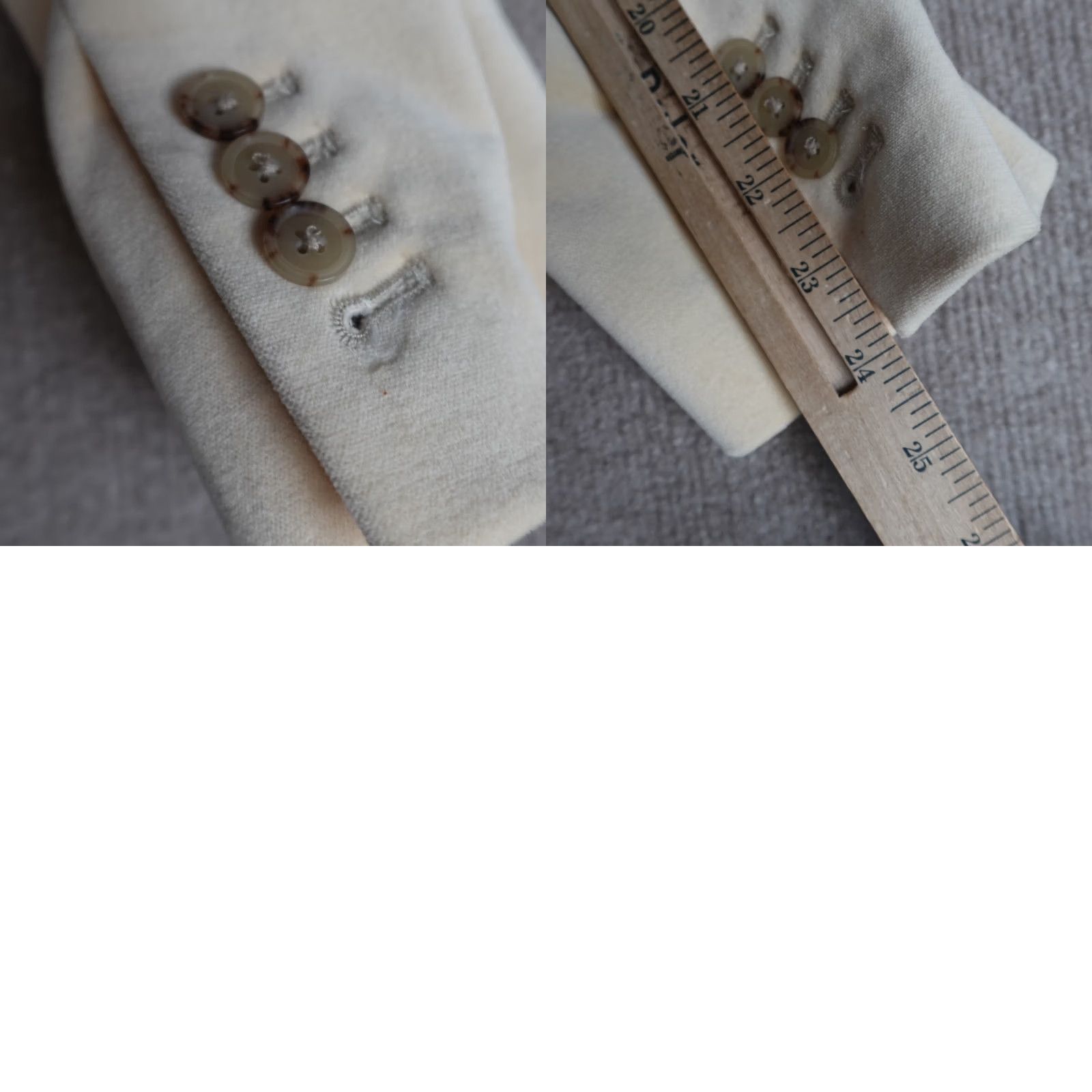 J.Crew J.CREW Blazer Women 10 Ivory Velvet Solid Long Sleeve Button Dry Clean Only Hoodie? (Note: This seems incorrect) Size L / US 10 / IT 46 - 9 Thumbnail