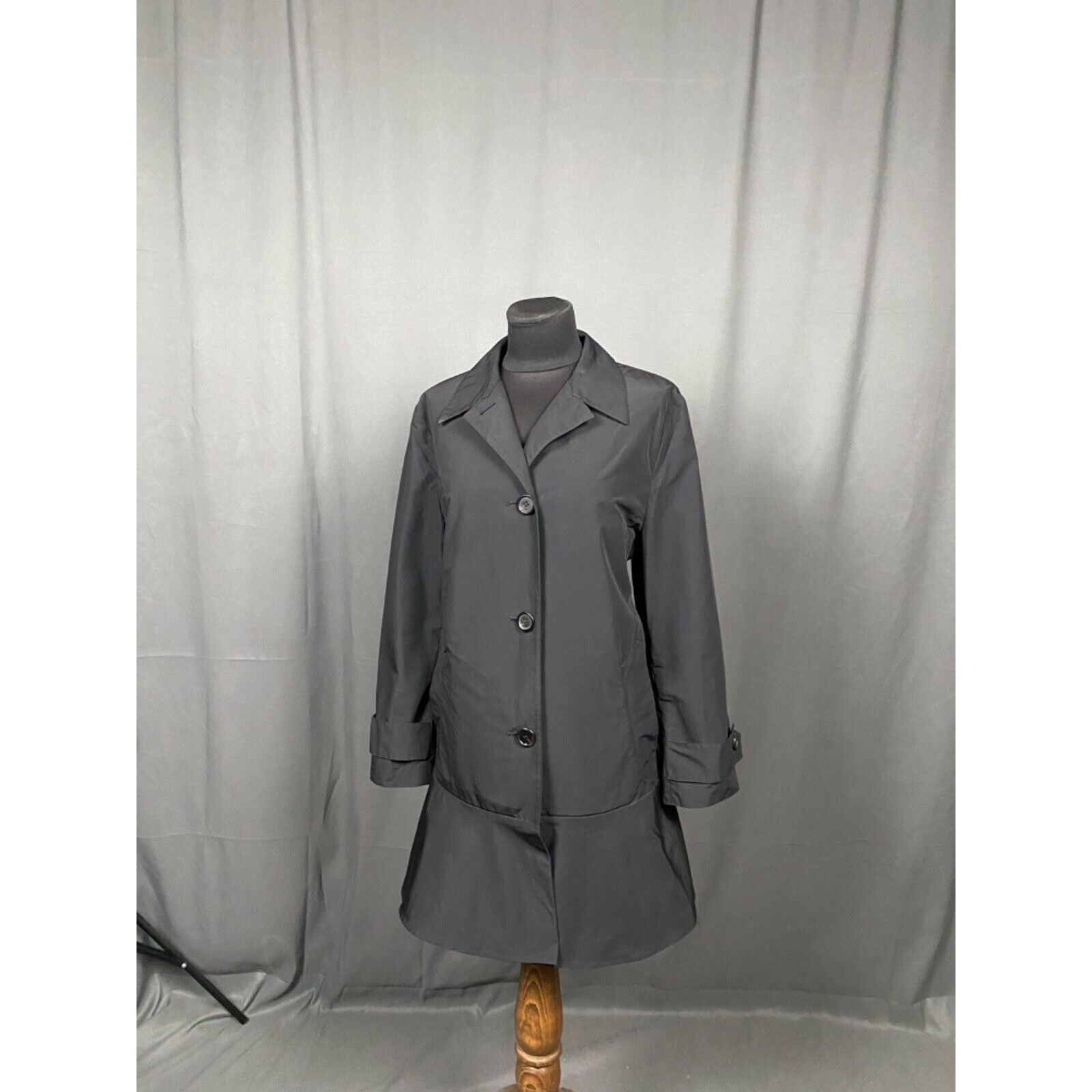 Prada MINT! Prada RECENT Women's Black Long OverCoat Size 38 Size XS / US 0-2 / IT 36-38 - 4 Thumbnail
