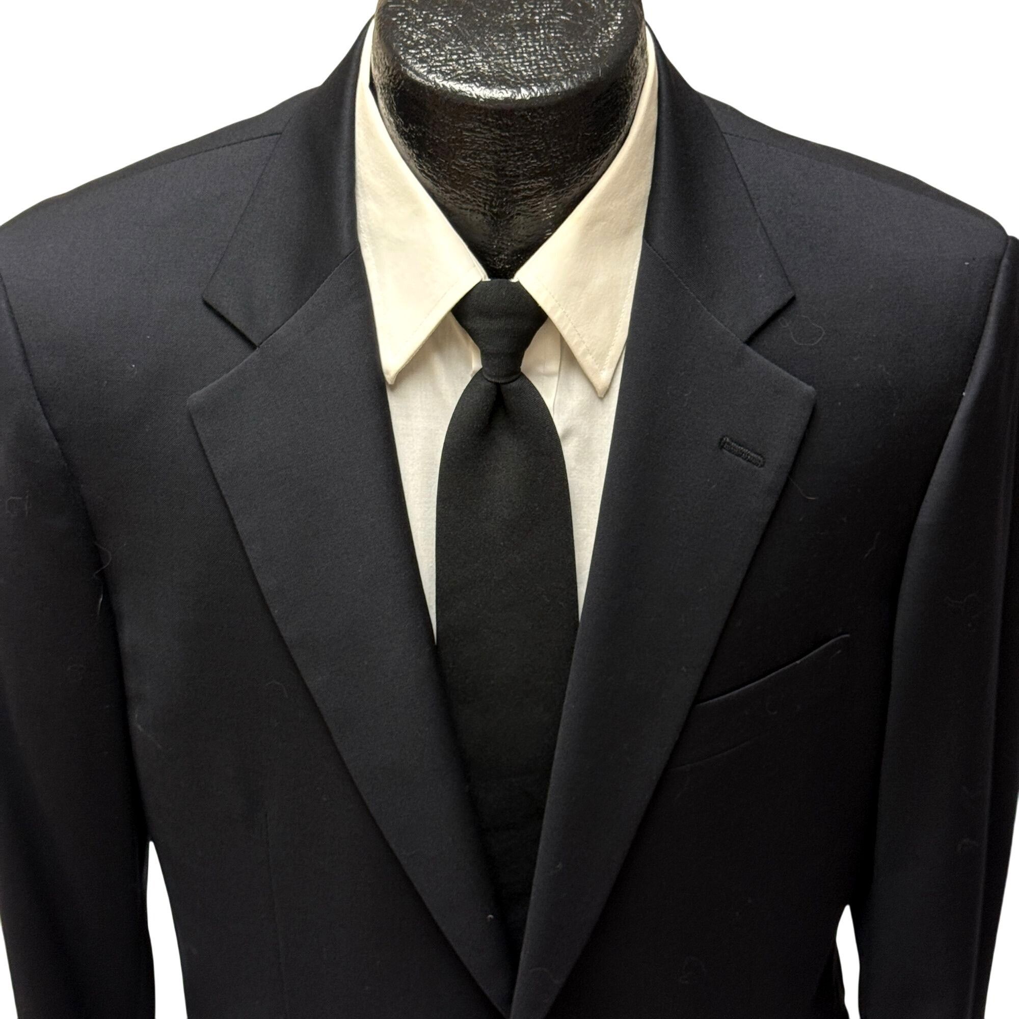 Brooks Brothers Brooks Brothers Black Sport Coat EVENING Jacket Wool Blazer Size 40R - 2 Thumbnail