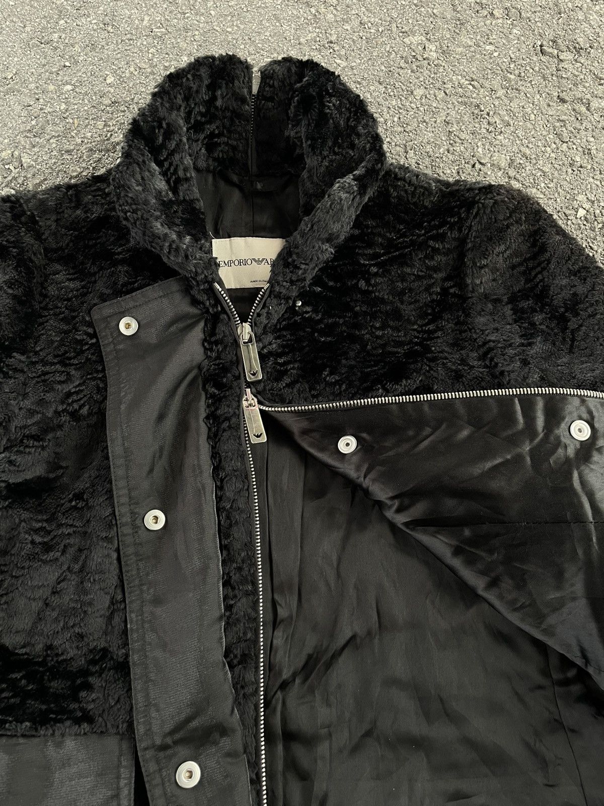 Emporio Armani Emporio Armani | Faux Fur Cropped Jacket Size XS / US 0-2 / IT 36-38 - 6 Thumbnail
