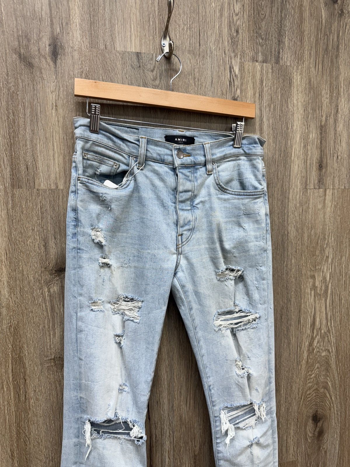 Amiri Amiri Thrasher Denim Jeans Size US 31 - 3 Thumbnail