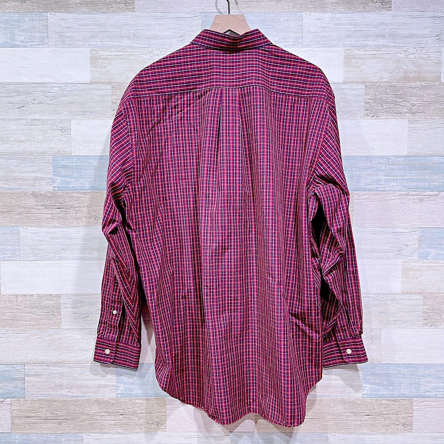 Vineyard Vines Vineyard Vines Oxford Whale Shirt Red Blue Plaid Mens XL Size US XL / EU 56 / 4 - 3 Thumbnail