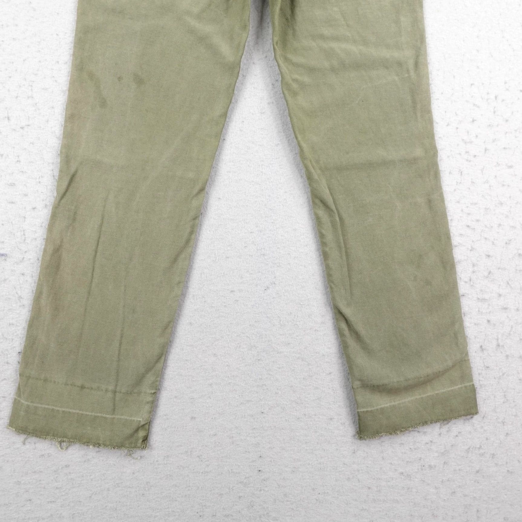 Abercrombie & Fitch Abercrombie & Fitch Pants Womens 0 Green Floral Embroidered Ames Slim Boyfriend Cropped Twill Cotton Pockets Zip Logo Button Casual Size 25" / US 0 / IT 36 - 6 Thumbnail
