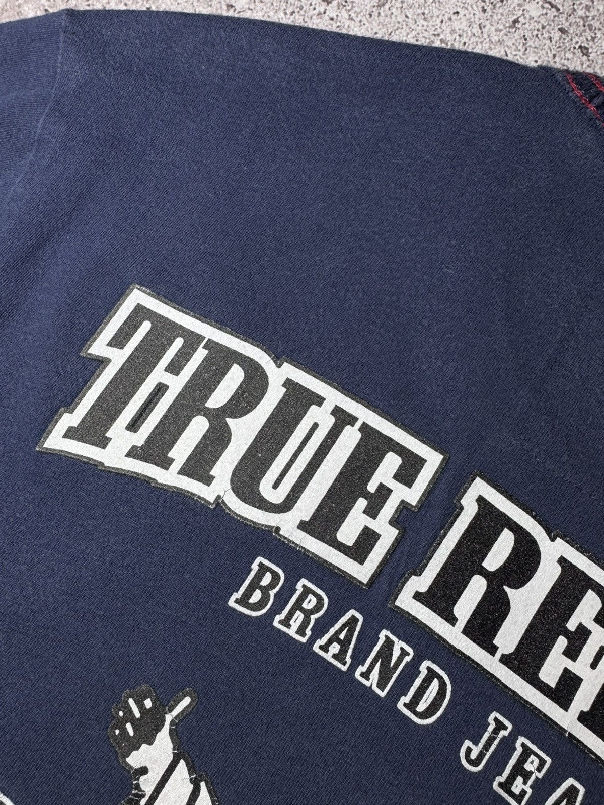 Japanese Brand × True Religion × Vintage True Religion Vintage Japanese Streetwear big logo T-shirt Size US L / EU 52-54 / 3 - 4 Thumbnail