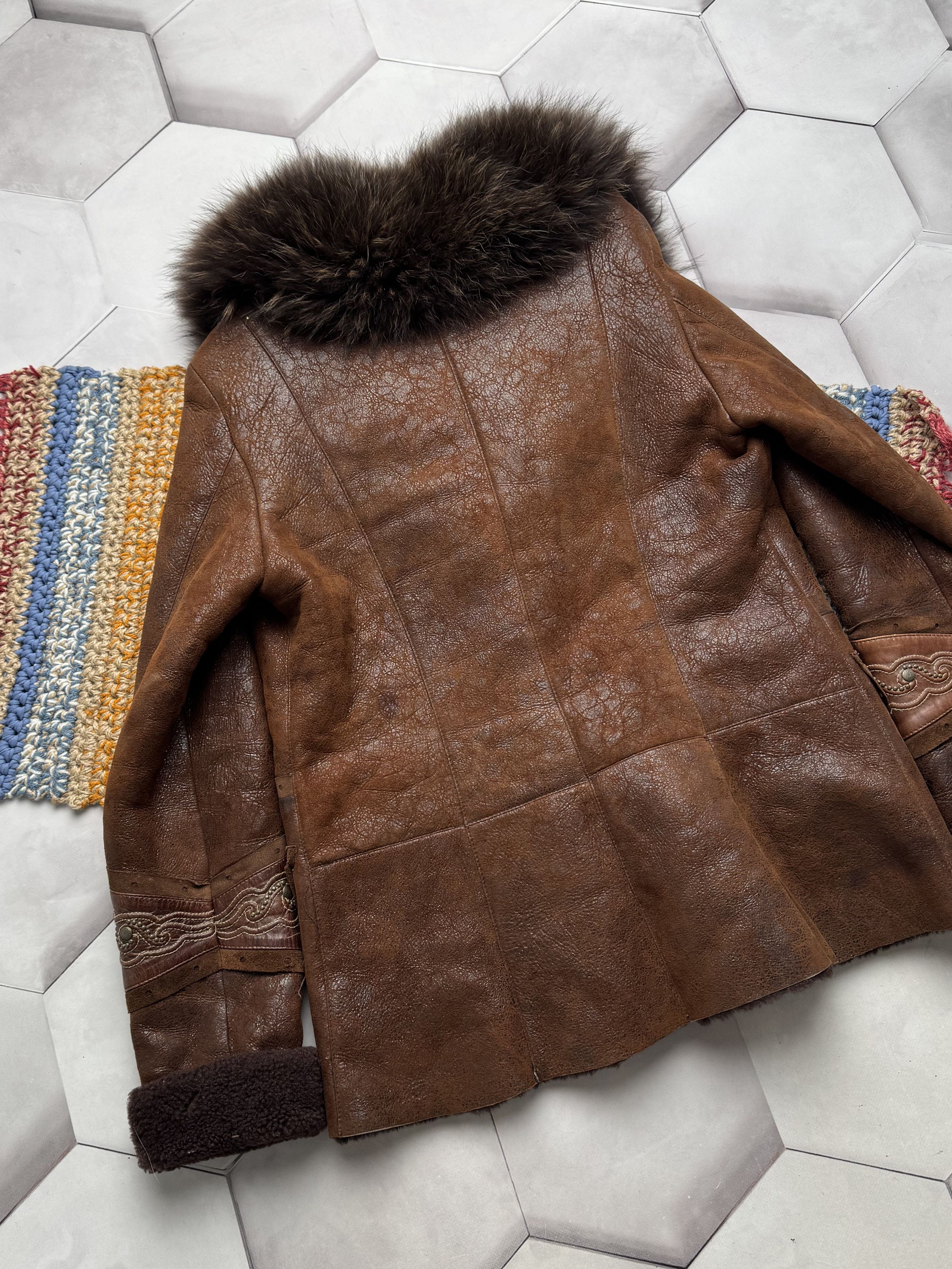 Vintage Vintage Real Sheepskin Coat With Real Fur Details(E4) Size S / US 4 / IT 40 - 9 Thumbnail