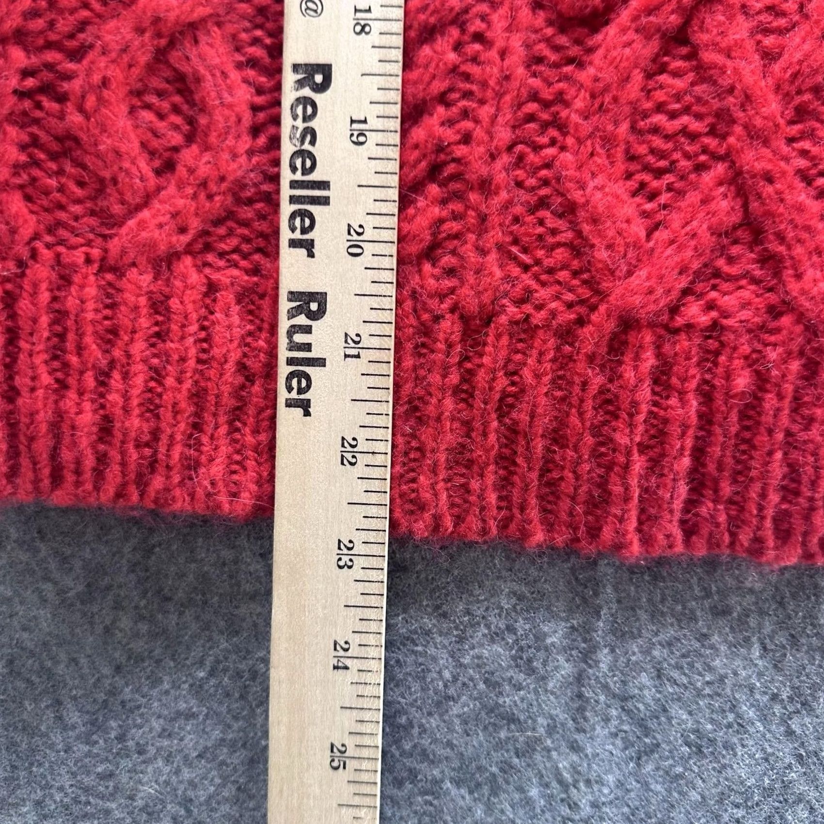 J.Crew J.Crew Sweater Vest Womens XL Red Cable Knit Sleeveless Crewneck Chunky Size XL / US 12-14 / IT 48-50 - 5 Thumbnail