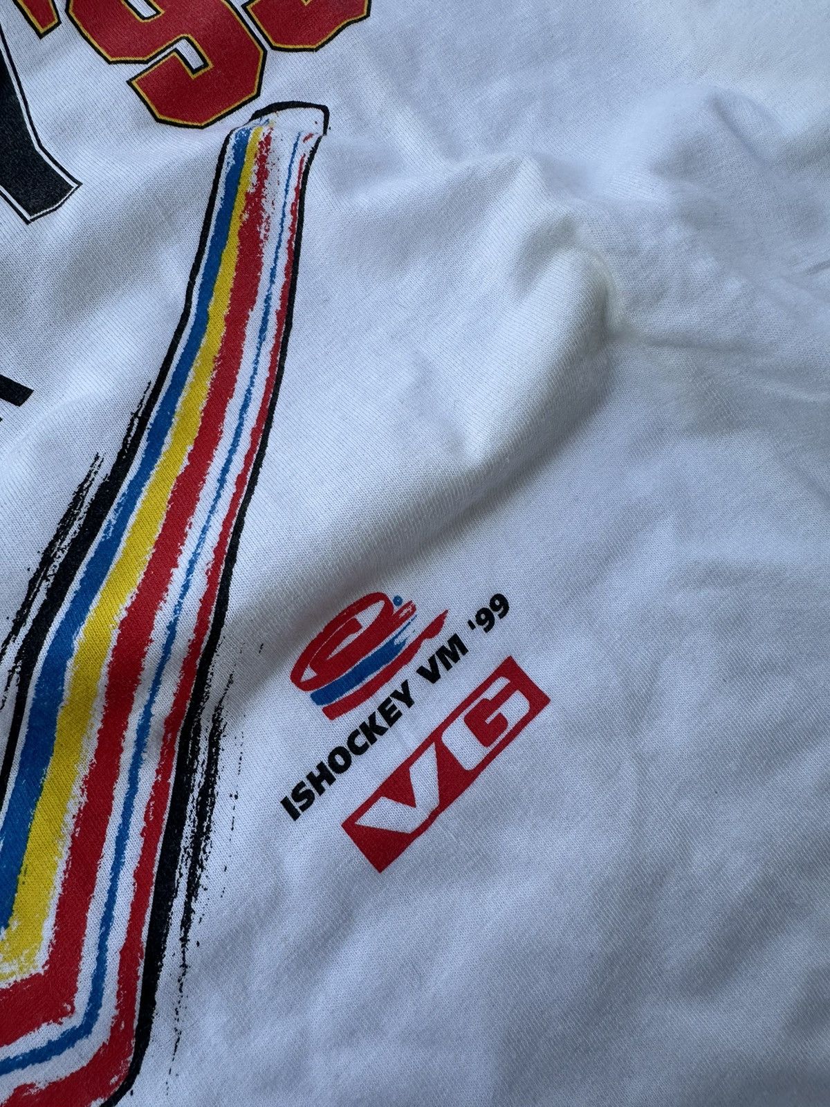 NHL Vintage Single Stitch Ice Hockey Themed T-Shirt NHL Worldcup Size US M / EU 48-50 / 2 - 4 Thumbnail