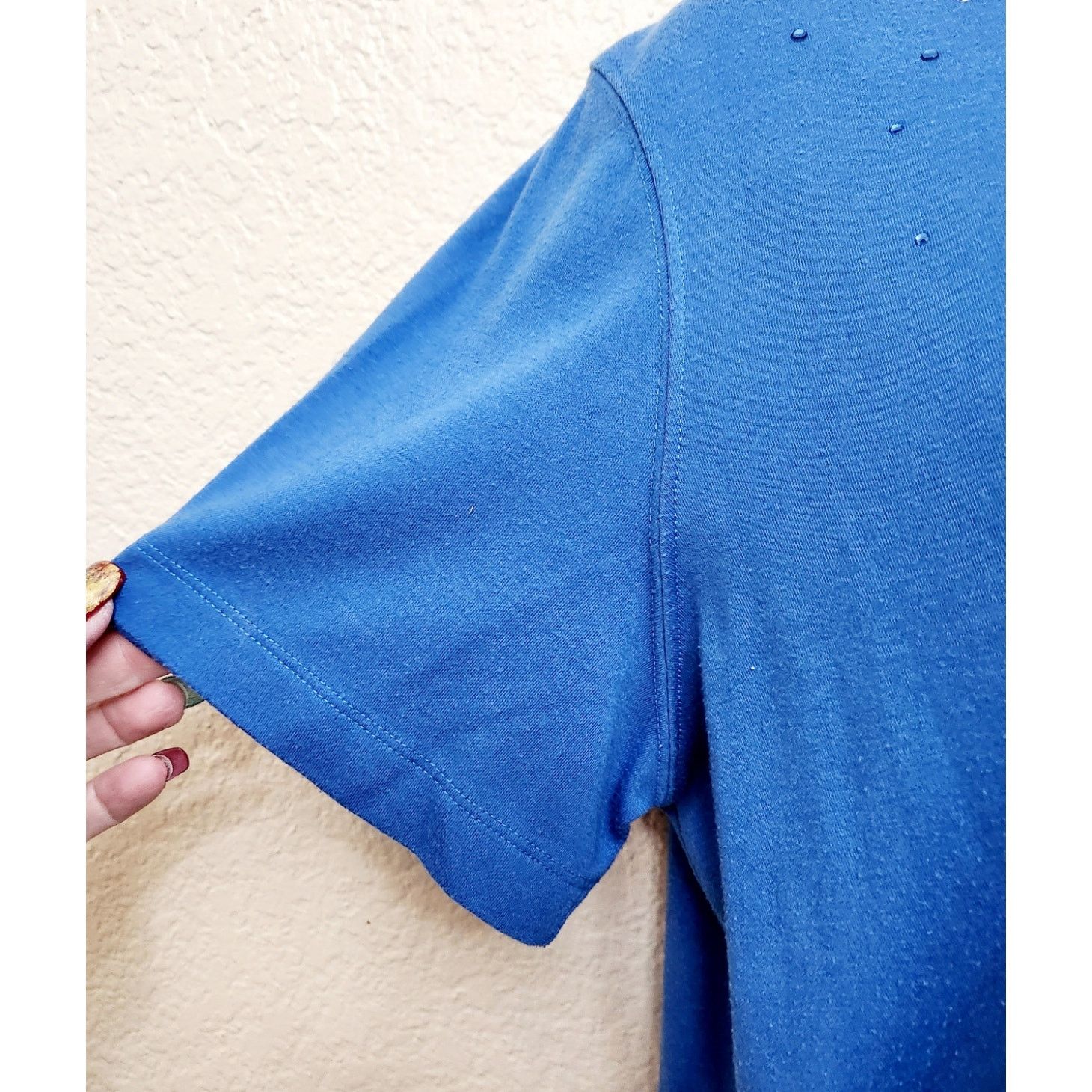 Other Draper's & Damon's Blue Rhinestone Bodice Round Neck Top XL Size XL / US 12-14 / IT 48-50 - 3 Thumbnail