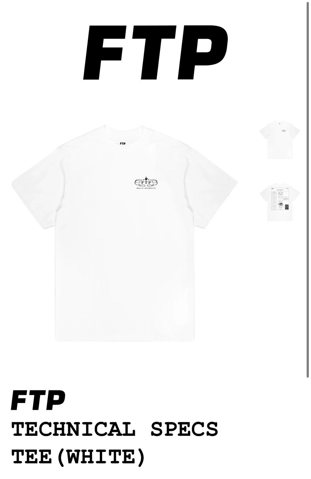 Fuck The Population FTP rolex logo tee white XL Size US XL / EU 56 / 4 - 3 Thumbnail