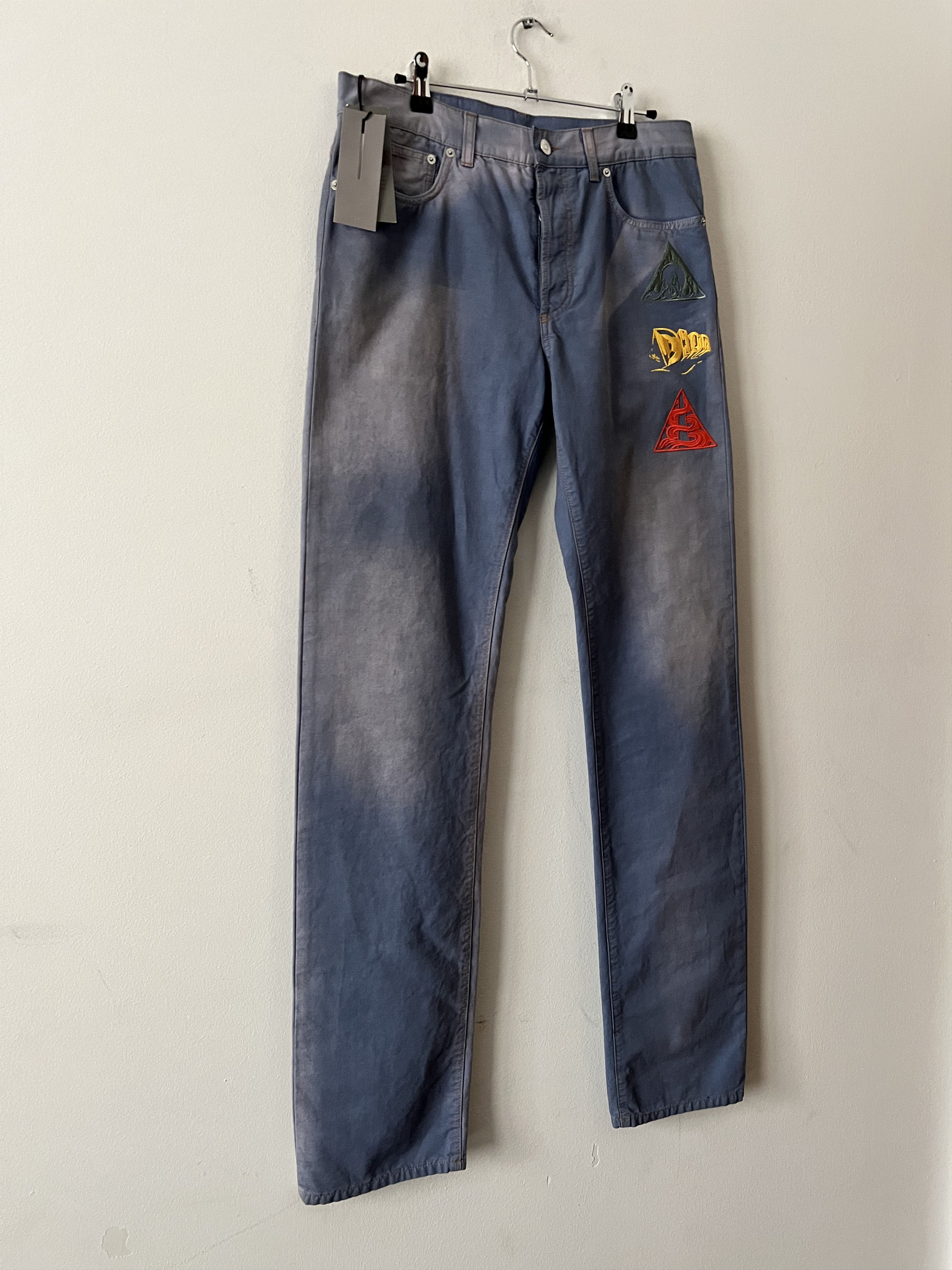 Dior Dior Jeans Embroidery AsteroDior Size US 31 - 6 Thumbnail