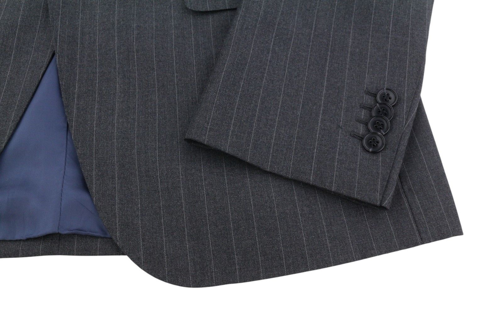 Suitsupply NAPOLI UK38R Grey Wool Pinstriped Blazer 89054 Size 38R - 7 Thumbnail