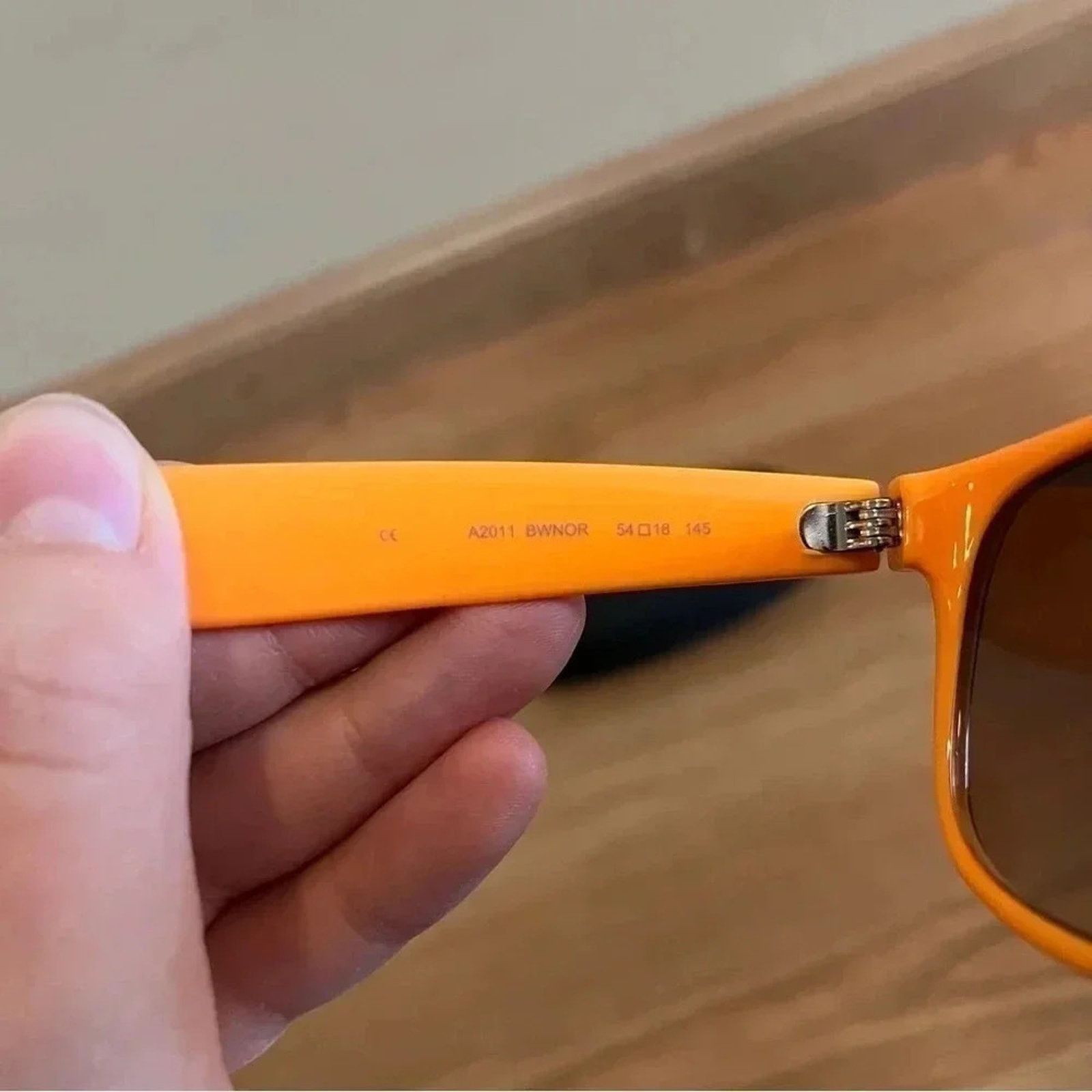 DNA DNA by M Polarized Brown Orange Sunglasses 54 18 145 UV400 Size ONE SIZE - 5 Thumbnail