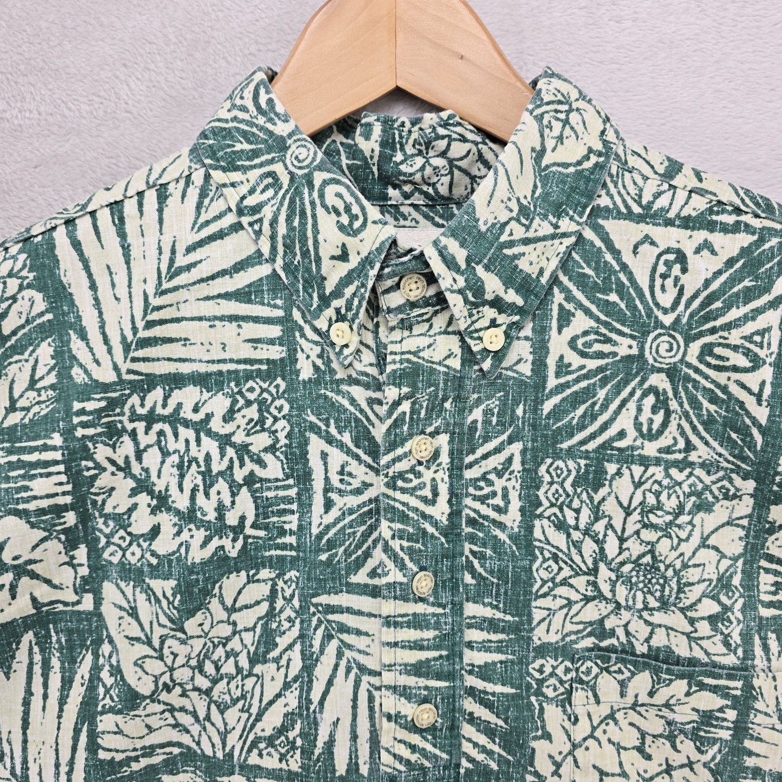 Reyn Spooner Vintage Reyn Spooner Hawaiian Button Down Polo Shirt Large Size US L / EU 52-54 / 3 - 3 Thumbnail
