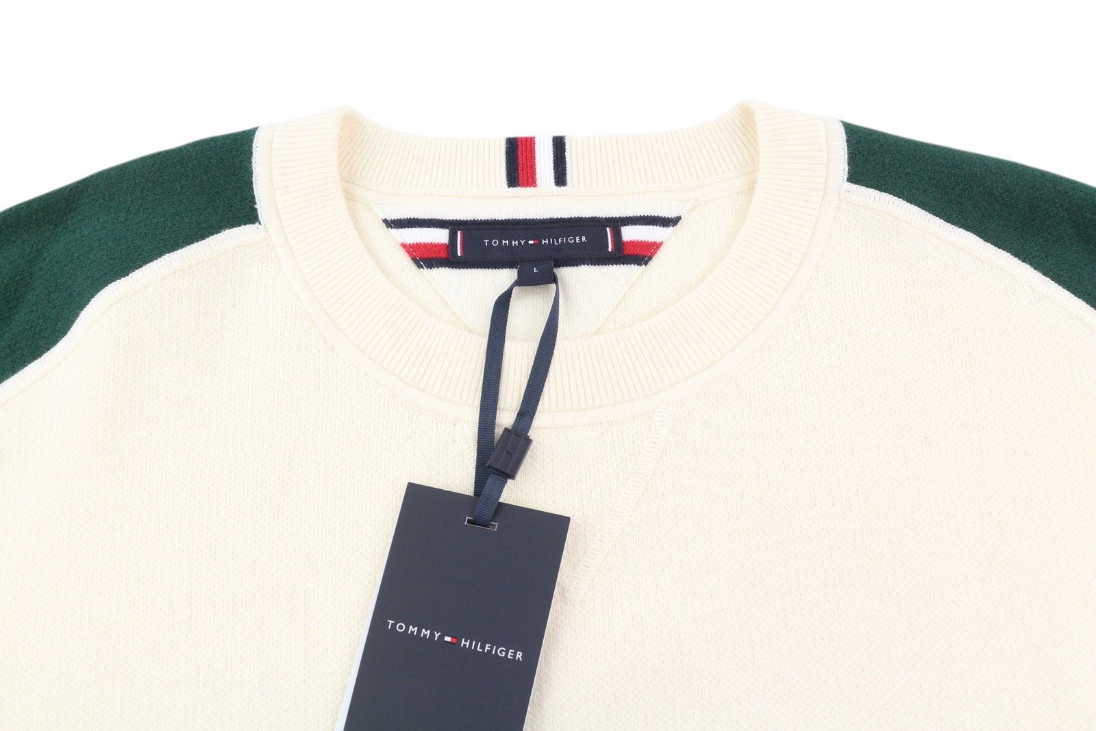 Tommy Hilfiger MONOTYPE COLOURBLOCK CREW NECK L Pullover Jumper 85319 Size US L / EU 52-54 / 3 - 4 Thumbnail