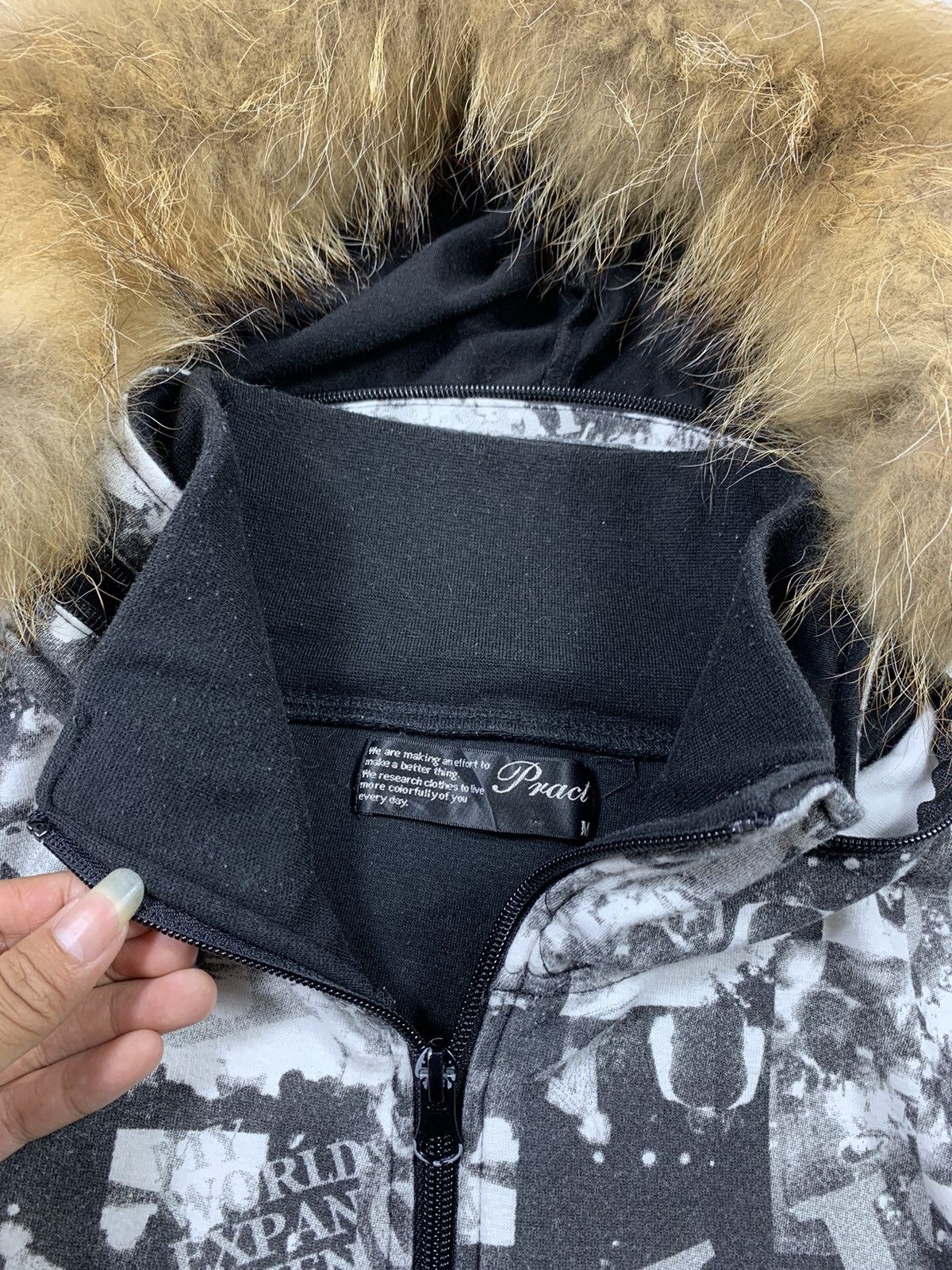 If Six Was Nine × Japanese Brand × Le Grande Bleu (L.G.B.) Japanese Pract Gothic punk Faux Fur Hoodie y2k Style Size US M / EU 48-50 / 2 - 3 Thumbnail