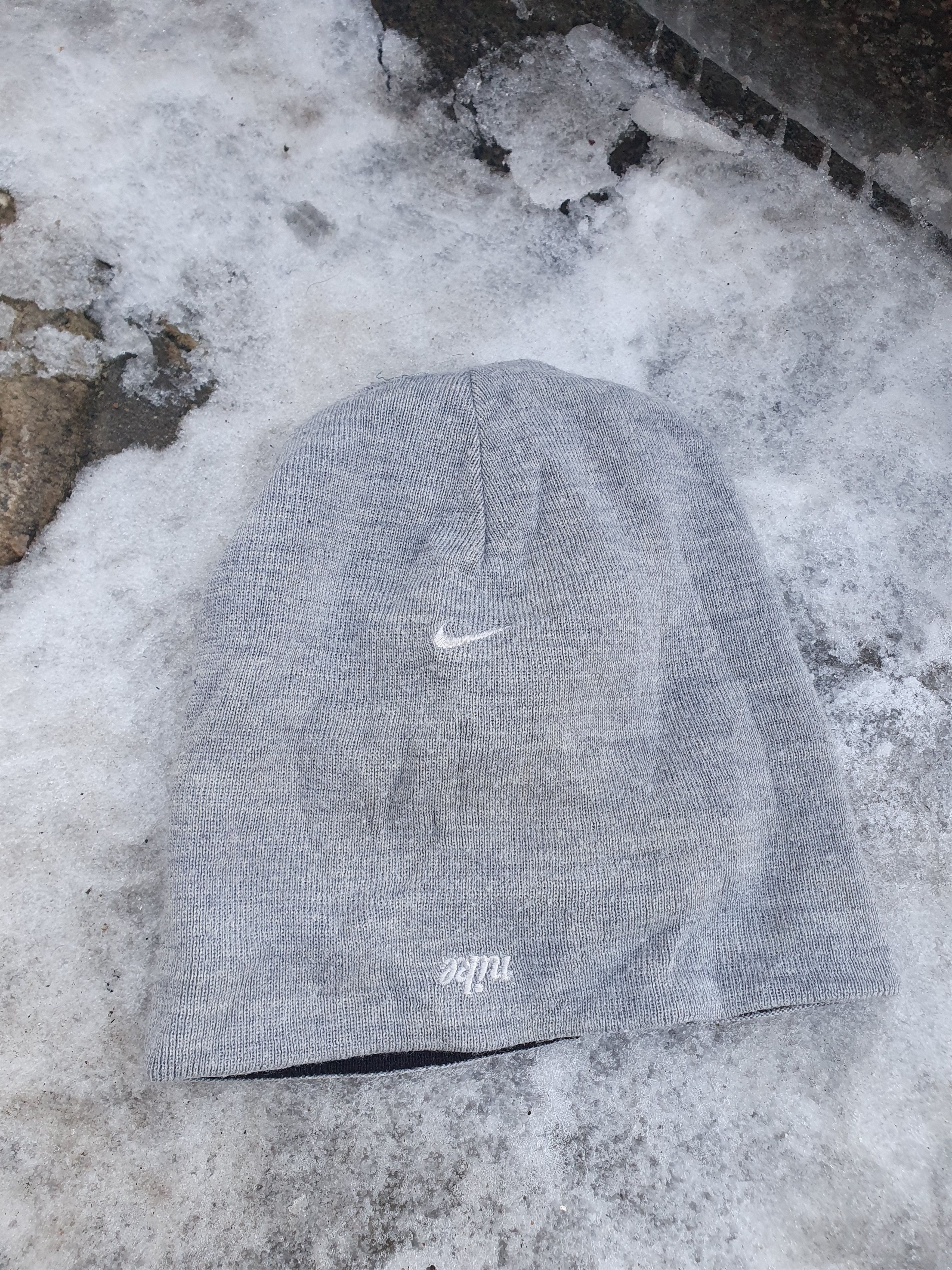 Nike × Vintage Nike Reversible Beanie Vintage Double Sided Winter Hat Size ONE SIZE - 8 Thumbnail