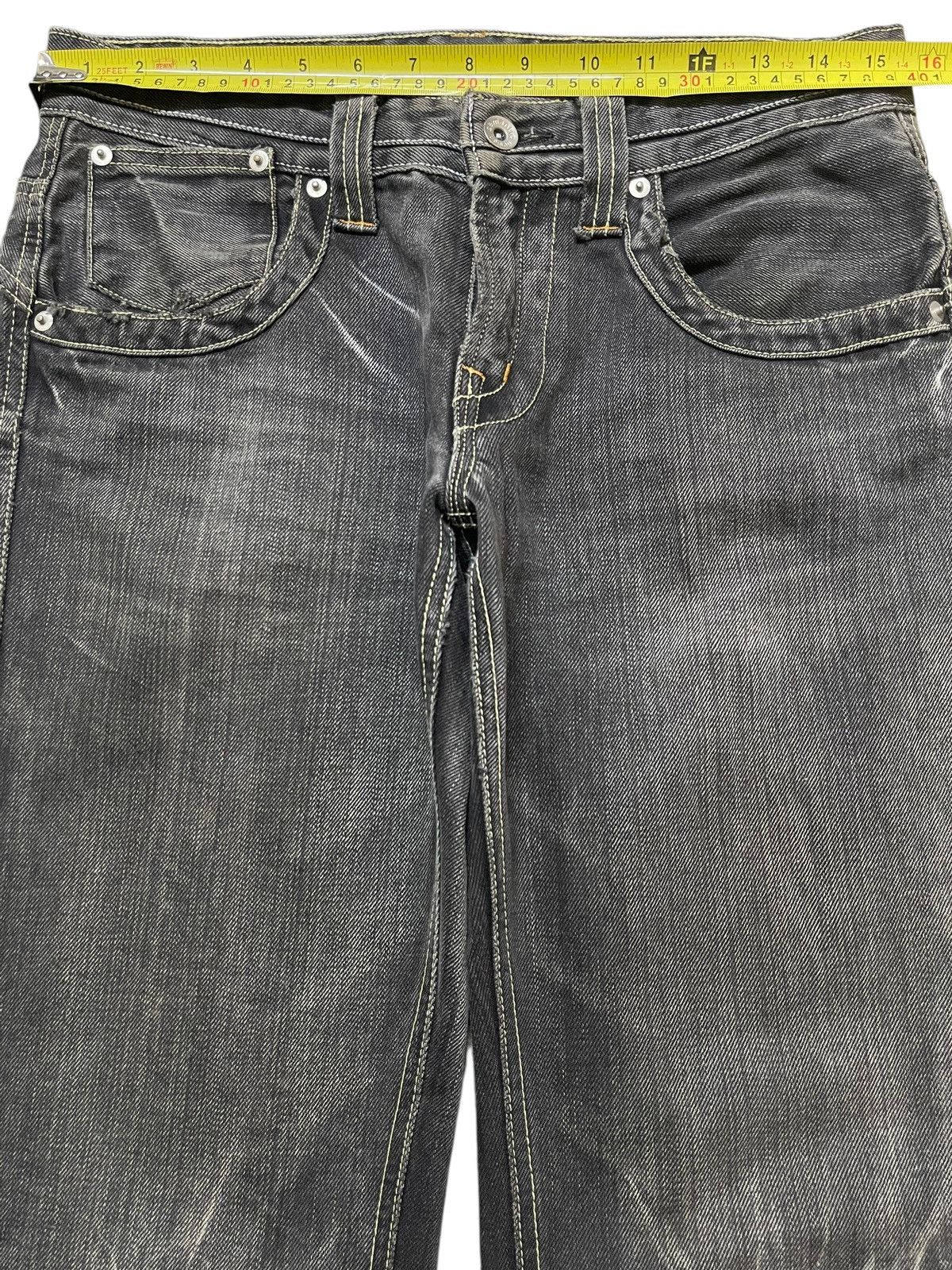 semanticdesign Vintage Japan Semantic Design Thunder Wash Faded Flare Jeans Size US 31 - 12 Thumbnail