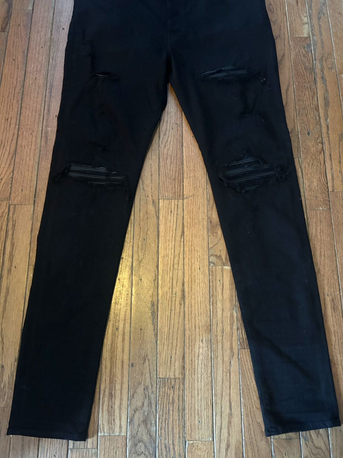 Amiri Amiri Black MX1 Distressed Skinny Jeans Size - 38 Size US 38 / EU 54 - 3 Thumbnail