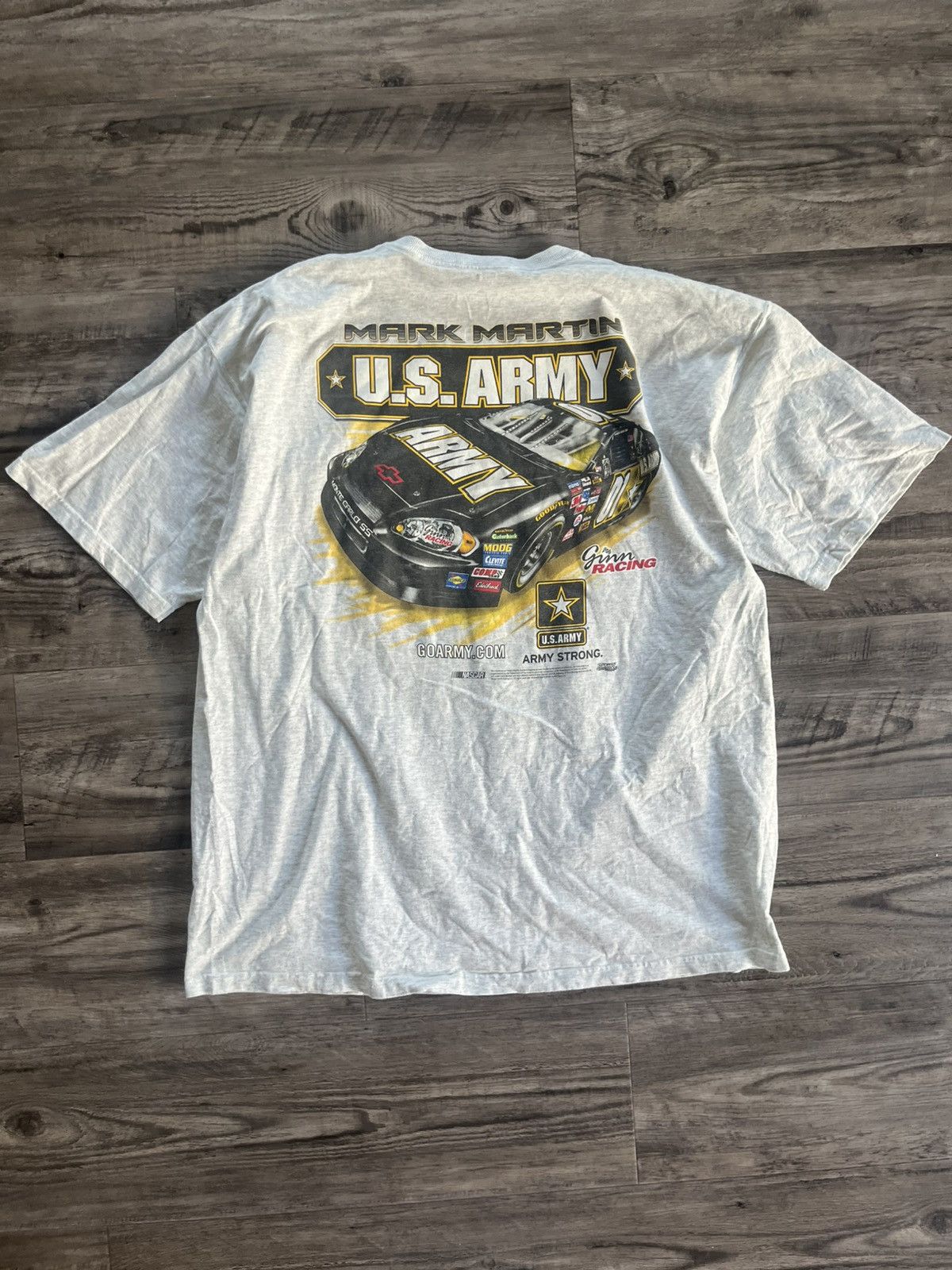 NASCAR × Vintage Vintage 90s y2k US Army Nascar Tee Size US XXL / EU 58 / 5 - 1 Thumbnail