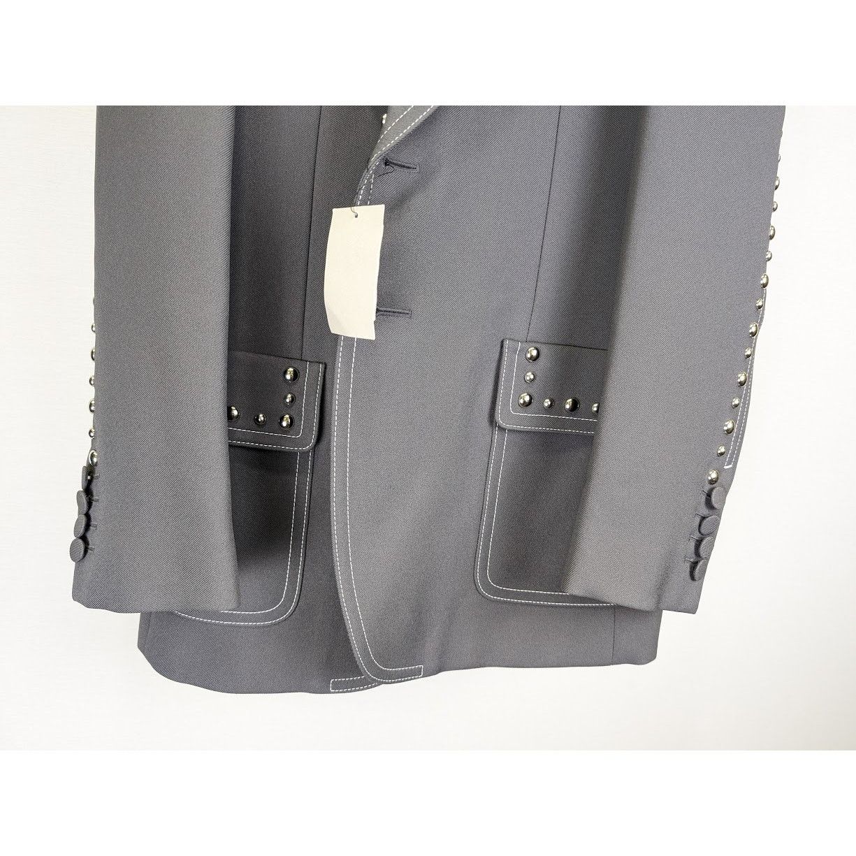 Gucci o1rshd1 Fluid Drill Palace Jacket in Steel Gray Size US L / EU 52-54 / 3 - 5 Thumbnail