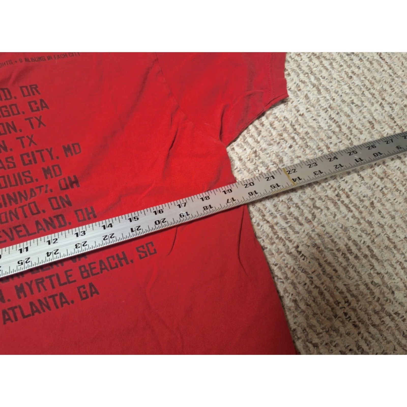 Anvil VINTAGE The Used Band T Shirt Distressed Emo M Red Tour Retro Y2K Size US M / EU 48-50 / 2 - 3 Thumbnail