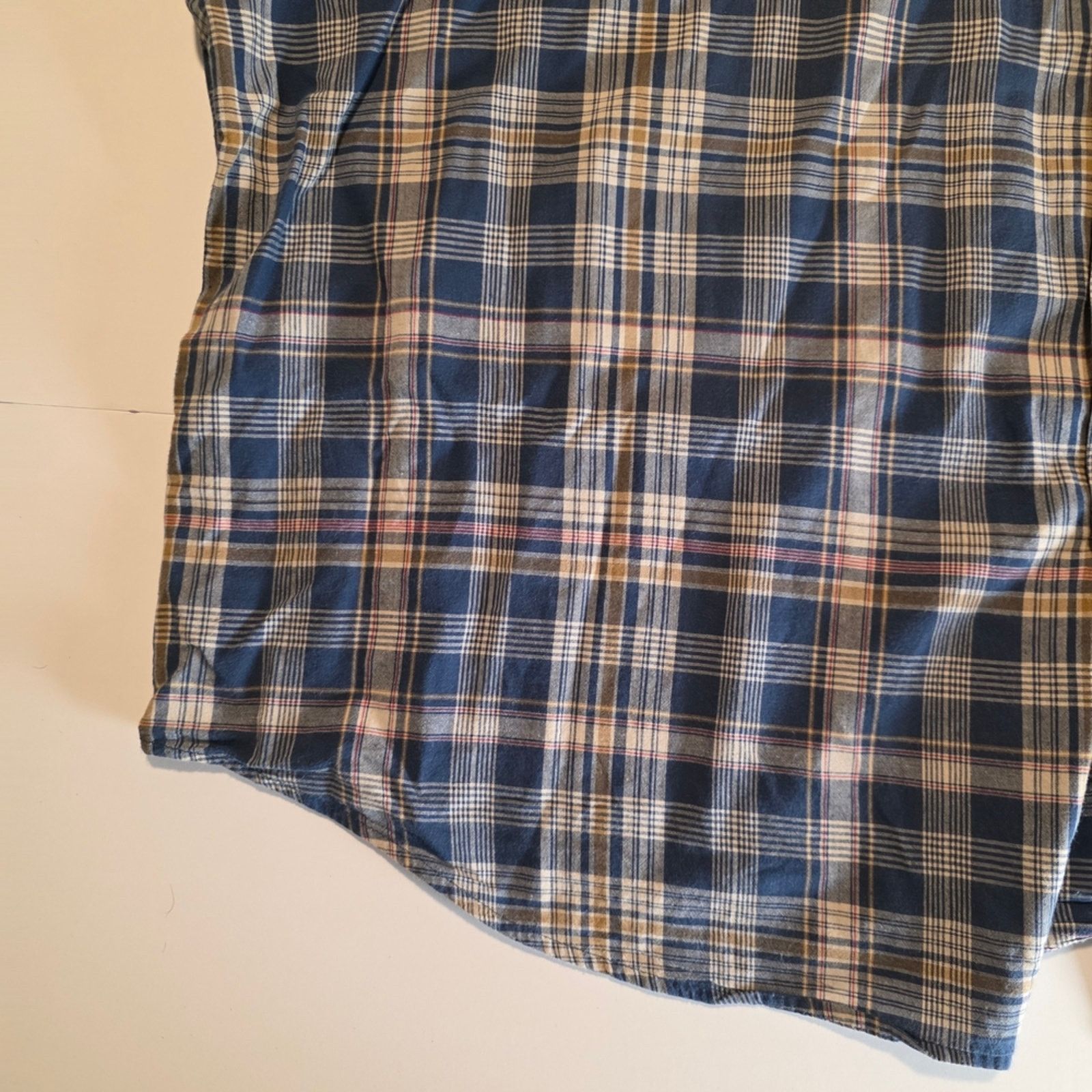 Faded Glory Men's Blue Plaid Shirt 3XL Size US XXL / EU 58 / 5 - 4 Thumbnail