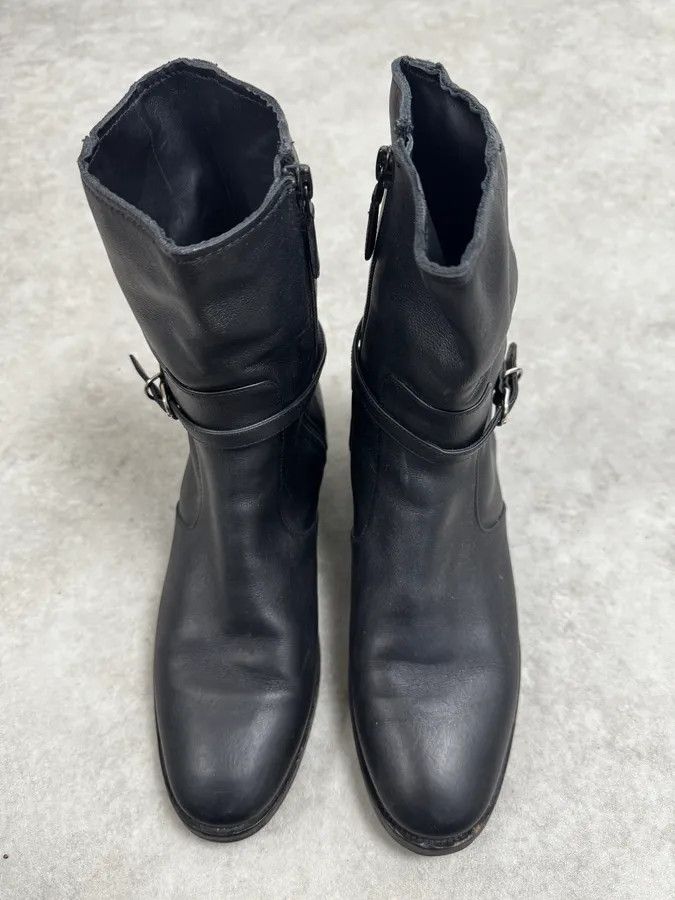 Balenciaga Balenciaga Paris Black Ankle Leather Boots Size US 7 / IT 37 - 4 Thumbnail