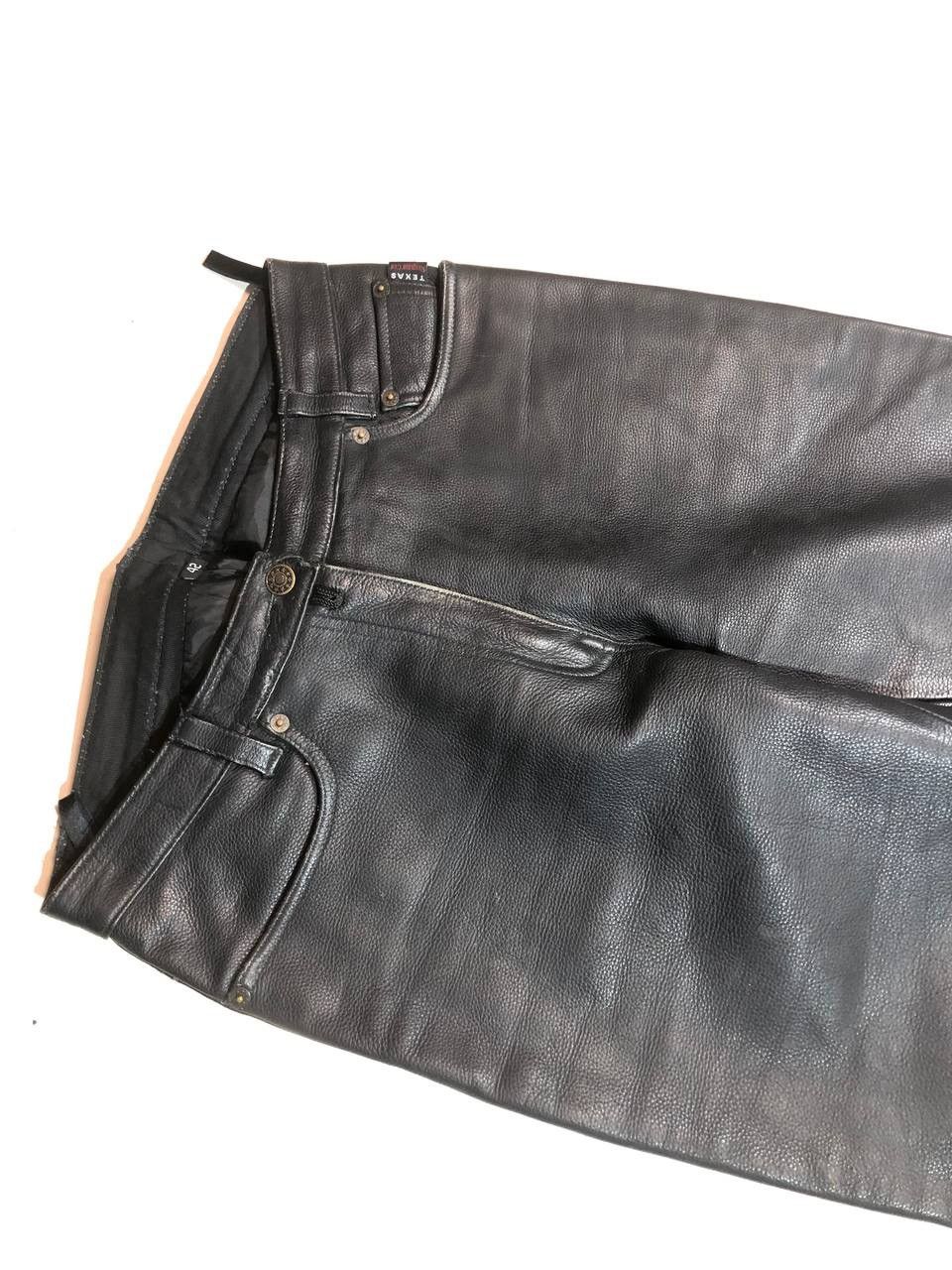 Vintage Polo Vintage Rare Leather Moto Biker Pants Size US 31 - 5 Thumbnail