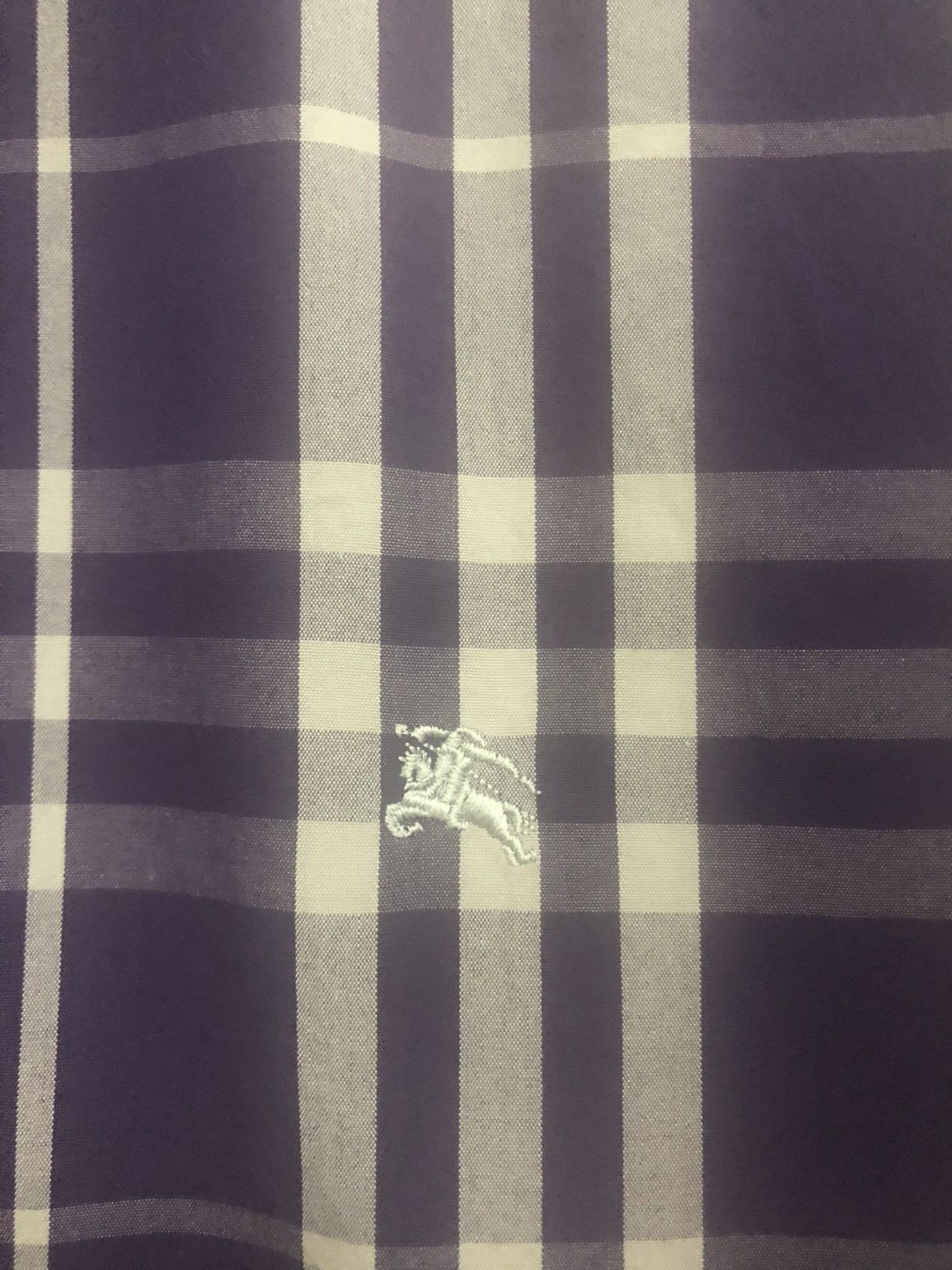 Burberry BURBERRY Black Label Shirt Nova Check Purple Size US M / EU 48-50 / 2 - 3 Thumbnail