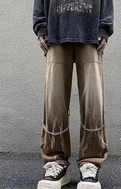 Japanese Brand Trendy Straight-leg Denim Pant Size US 32 / EU 48 - 5 Thumbnail