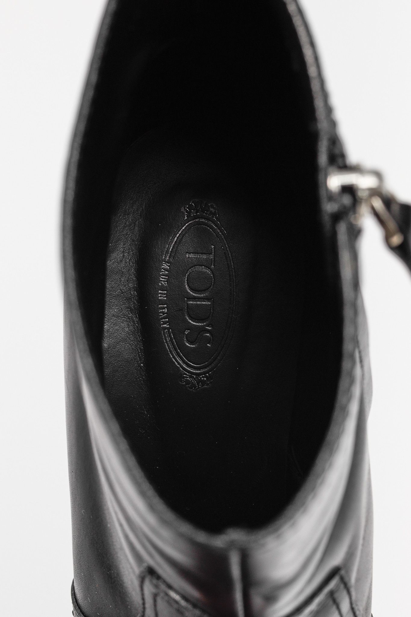 Tod's Tod's Black Leather Square-Toe Ankle Boots Size US 8.5 / IT 38.5 - 10 Thumbnail