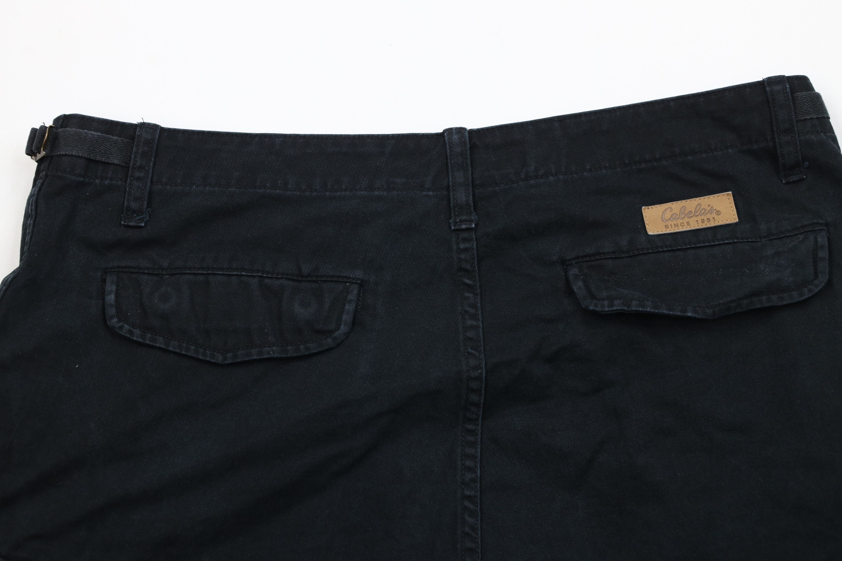 Cabelas Vintage Cabelas Heavyweight Cargo Shorts Black Cotton Size US 38 / EU 54 - 9 Thumbnail
