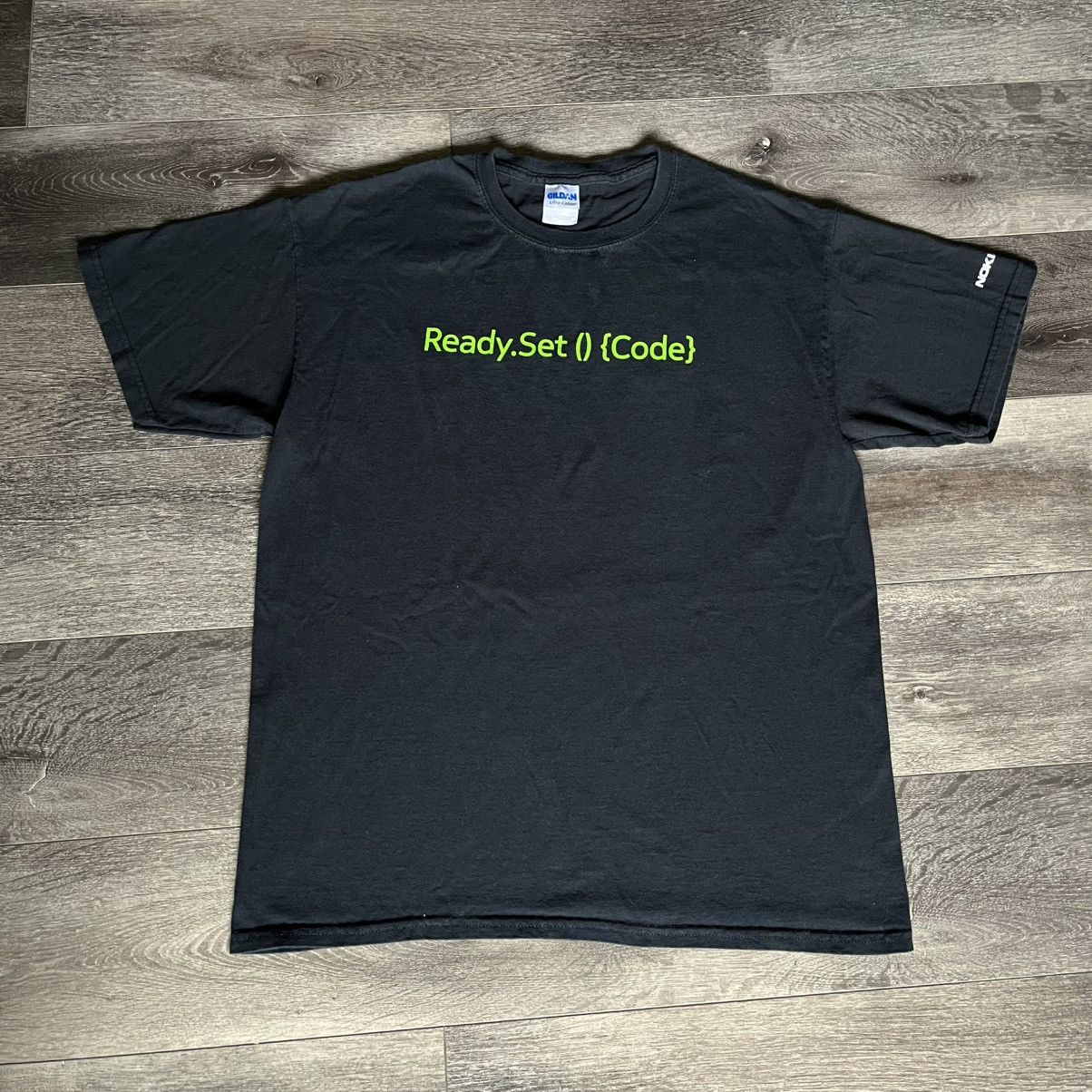 Vintage Vintage 2000s Nokia Developer Team Ready Set Code Tee Shirt Size US L / EU 52-54 / 3 - 1 Thumbnail