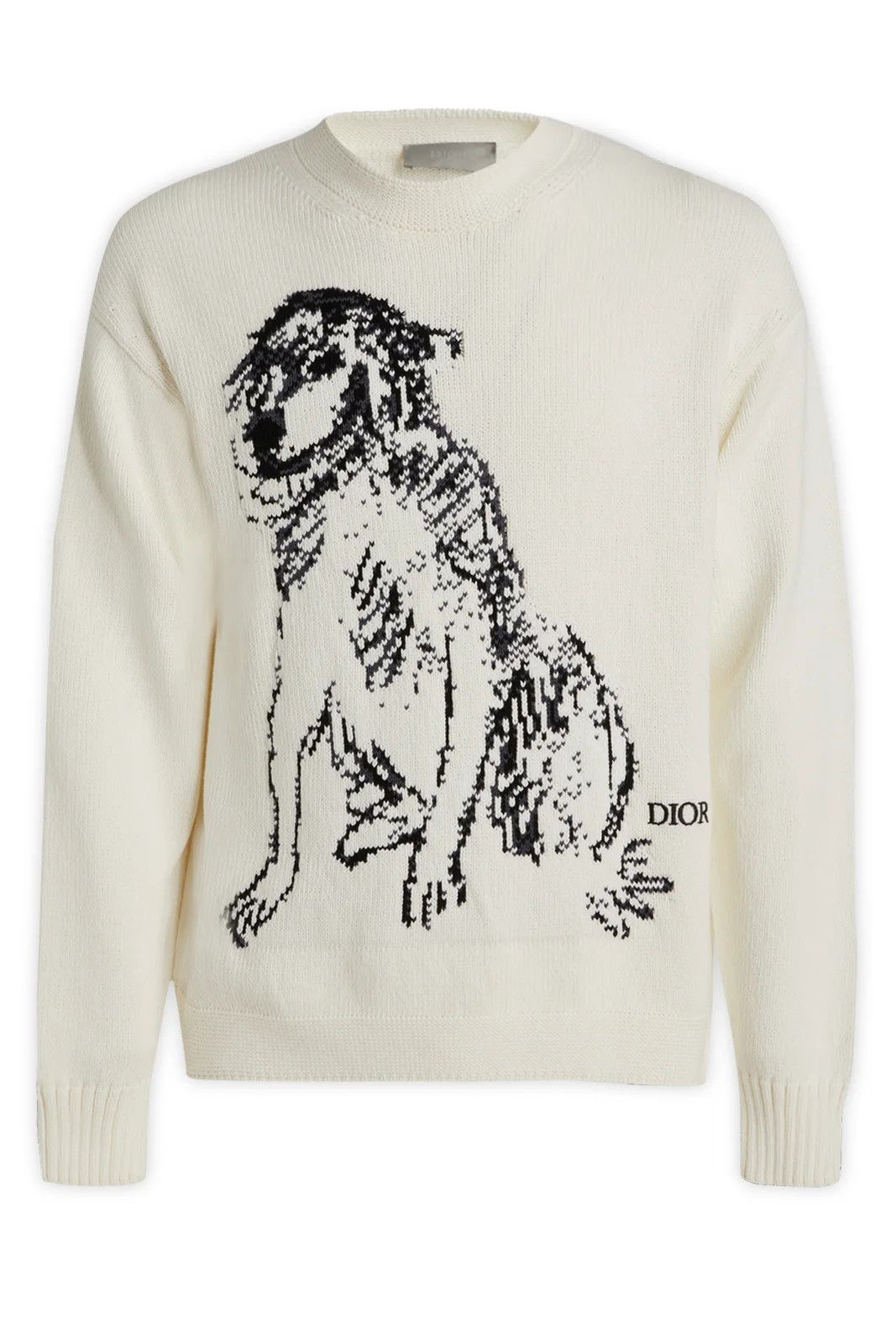 image of Dior O1W1Db10124 Sweater In White, Men's (Size XL)