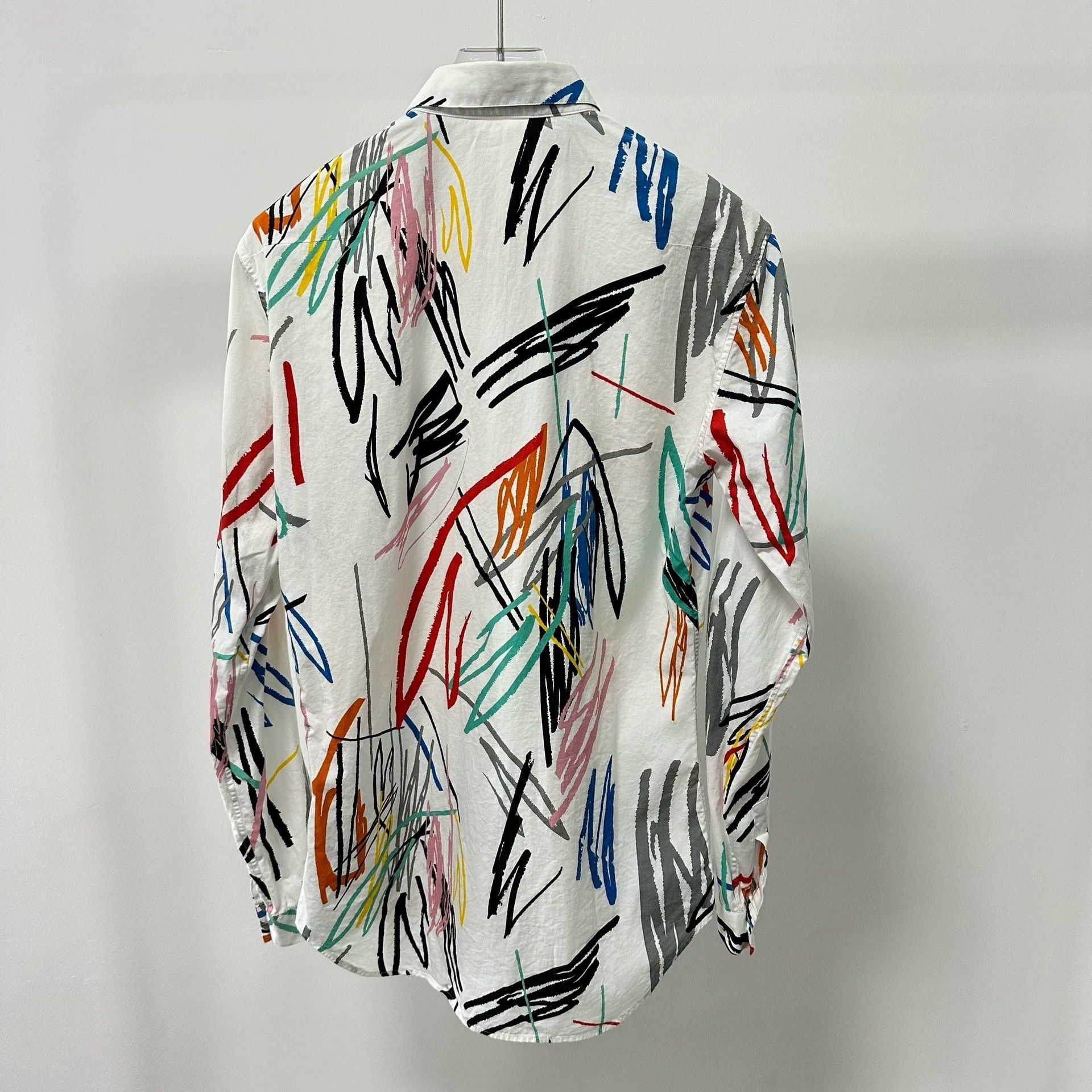 Dior Dior Homme 15SS Runway Colored Graffiti Shirt 37 Size US XS / EU 42 / 0 - 3 Thumbnail