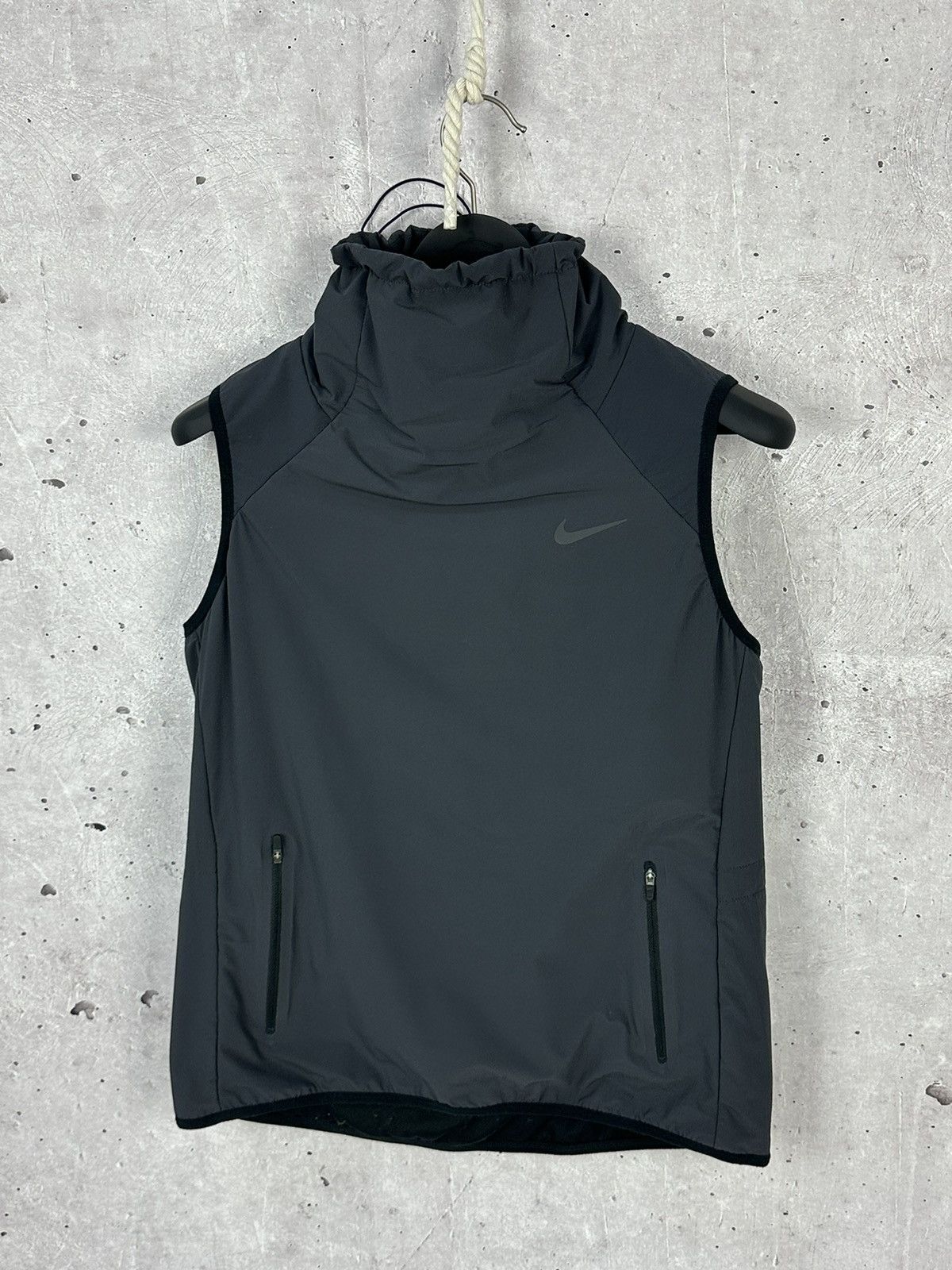 Vintage Nike Town Vest Mens Large Yellow Fleece Zip Up Sleeveless Therma  Fit Y2K | eBay