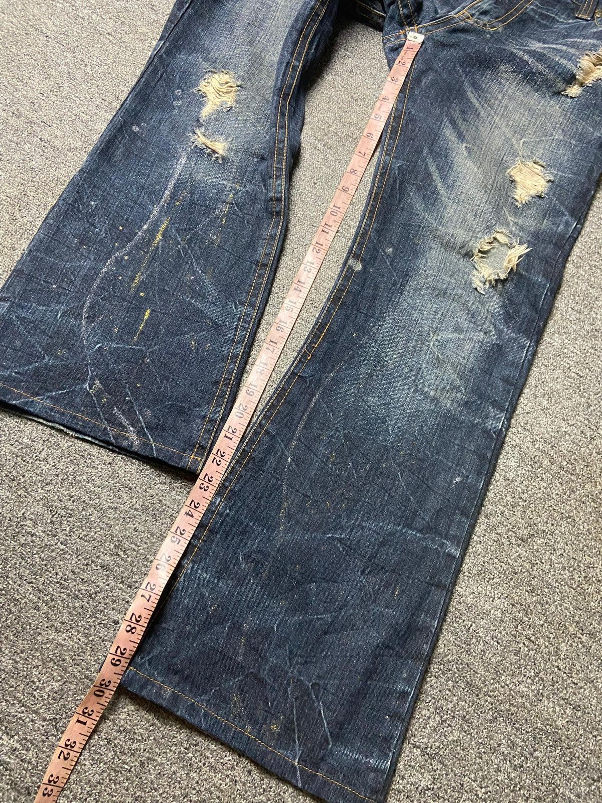 Japanese Brand Original Jeans Brand Distressed Ripped Jeans (171) Size US 32 / EU 48 - 8 Thumbnail
