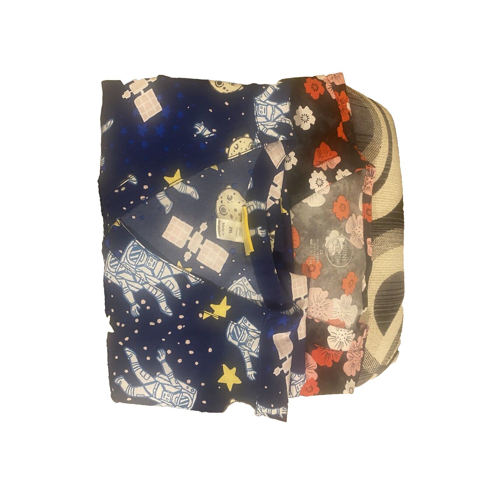 & Other Stories 1 PAIR OF WOMEN'S SILKY SCRUB TOP EASY STRETCH SIZE 2XL Size XXL / US 16-18 / IT 52-54 - 2 Thumbnail
