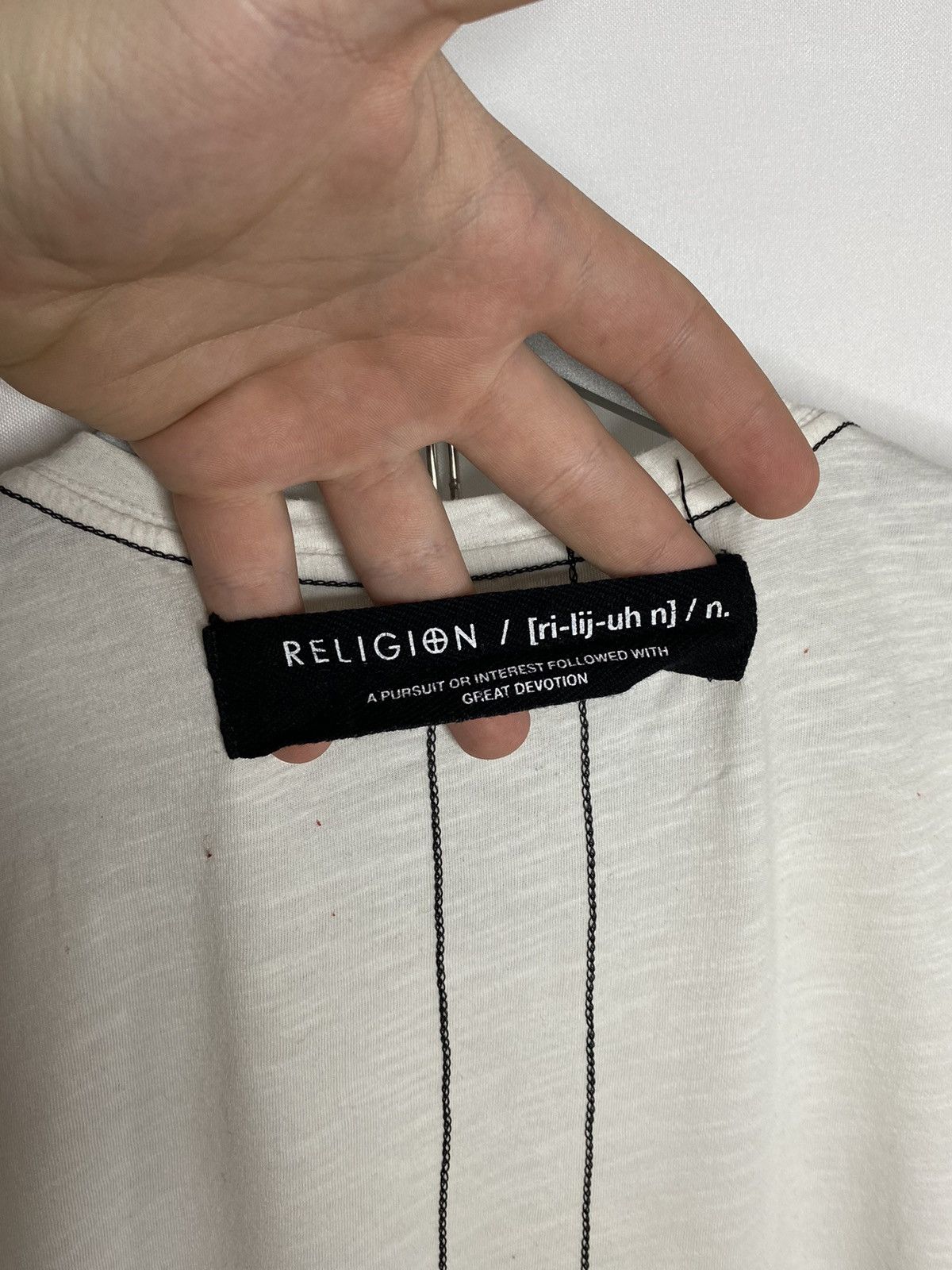 Vintage 🔥Vintage Religion T-Shirt Tee Short Sleeve🔥 Size US L / EU 52-54 / 3 - 12 Thumbnail